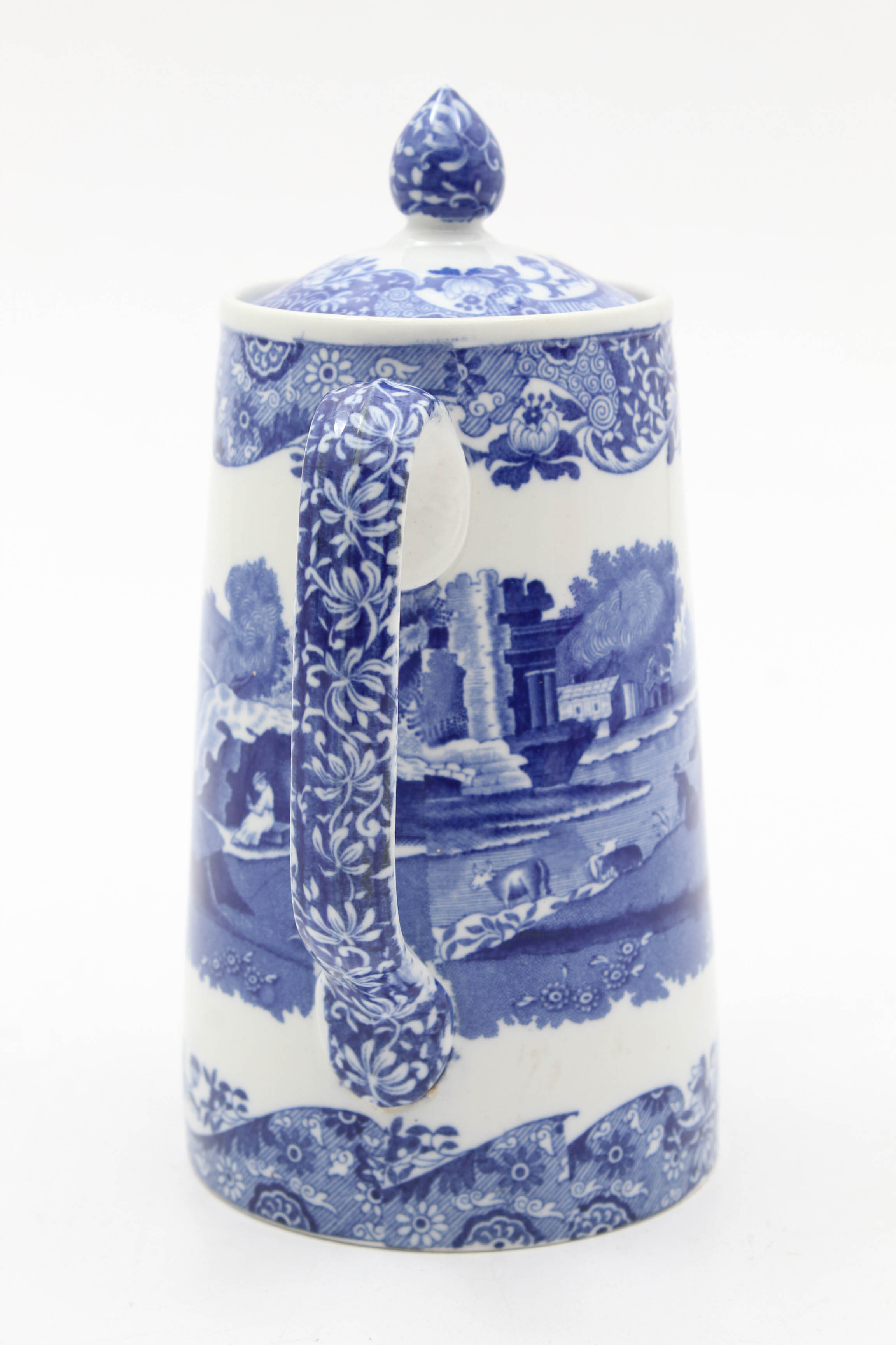 Copeland Spode "Italian" Blue Transferware Coffee Pot