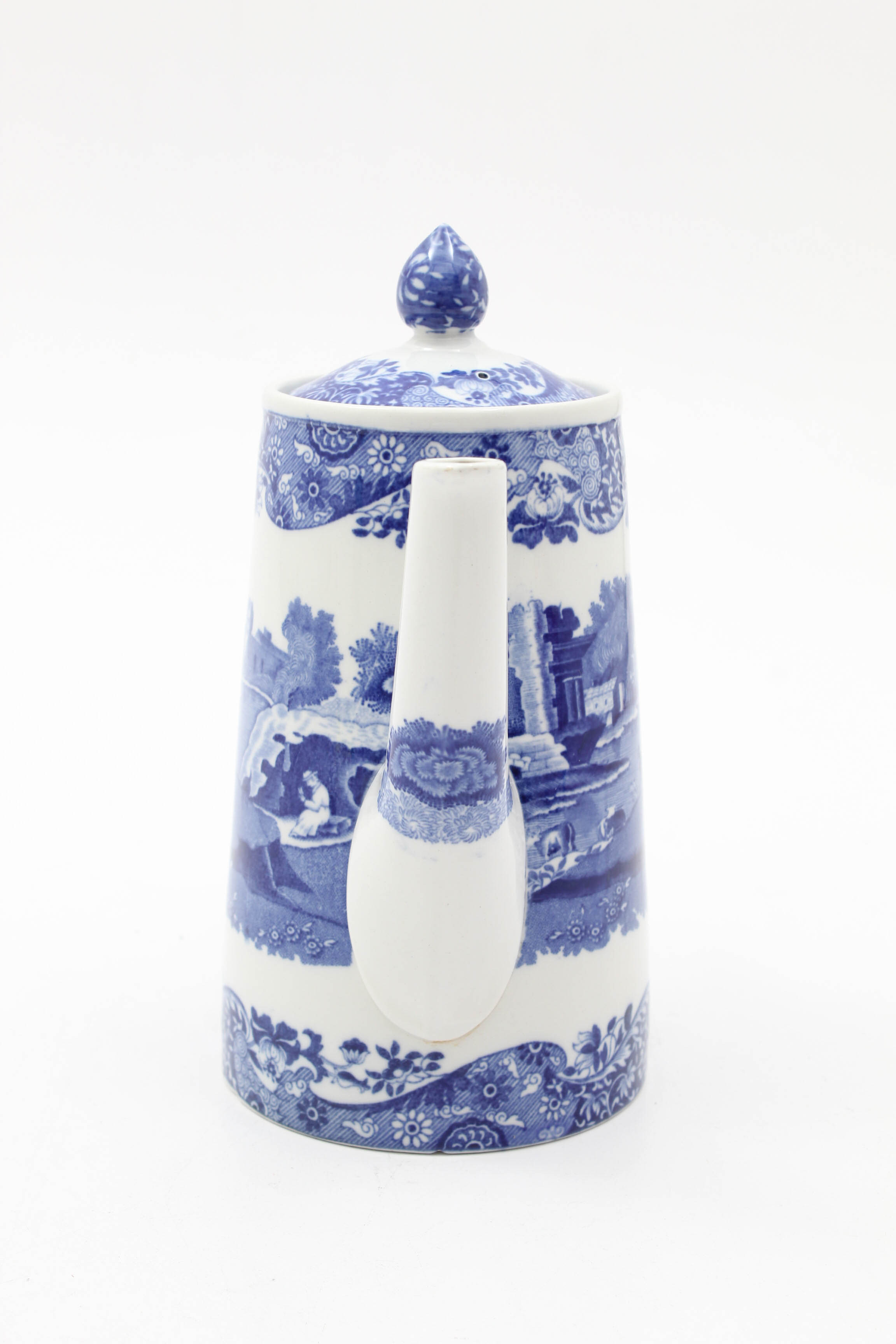 Copeland Spode "Italian" Blue Transferware Coffee Pot