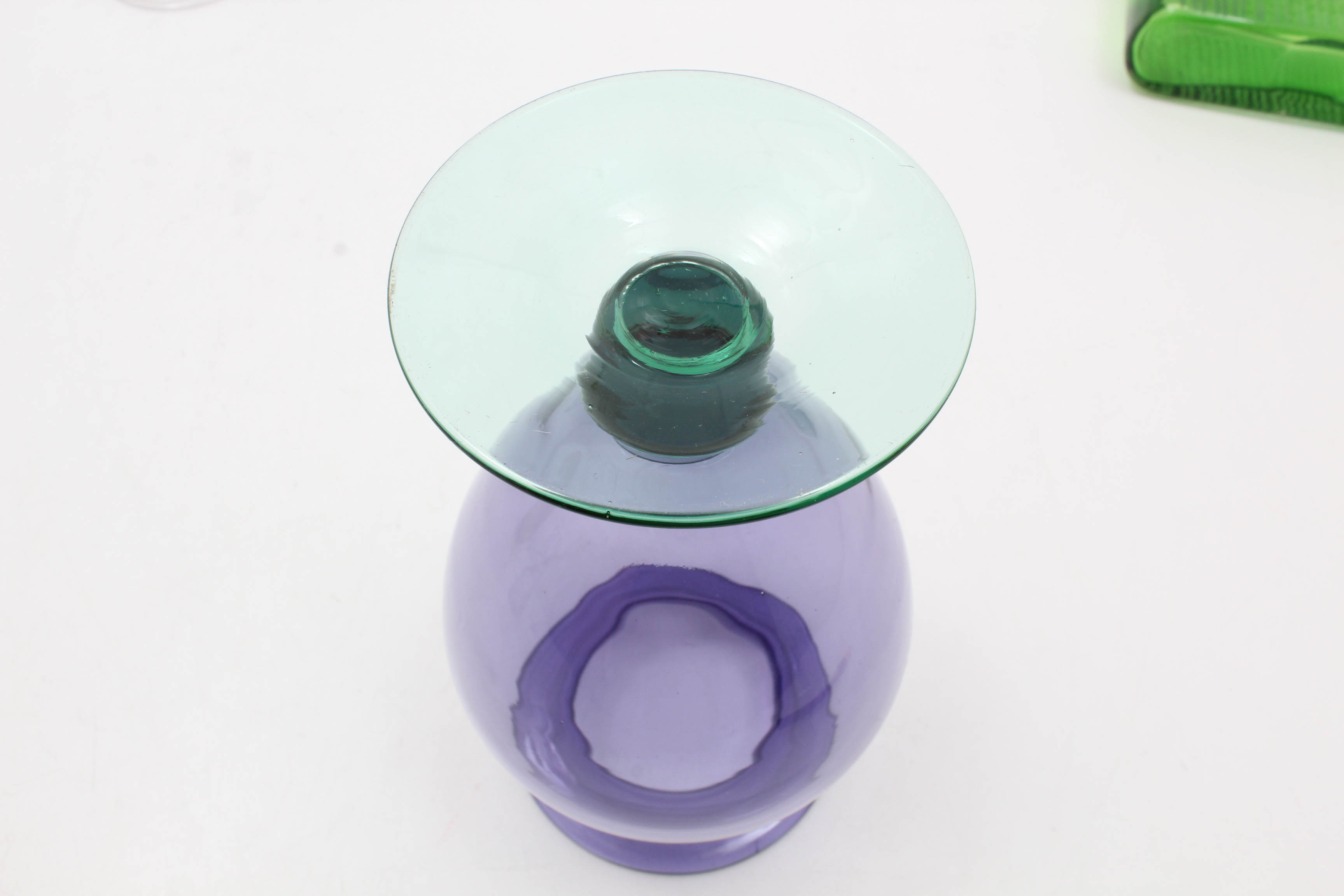 Vases Featuring Tom Chapman Hand-Blown Art Glass Vase