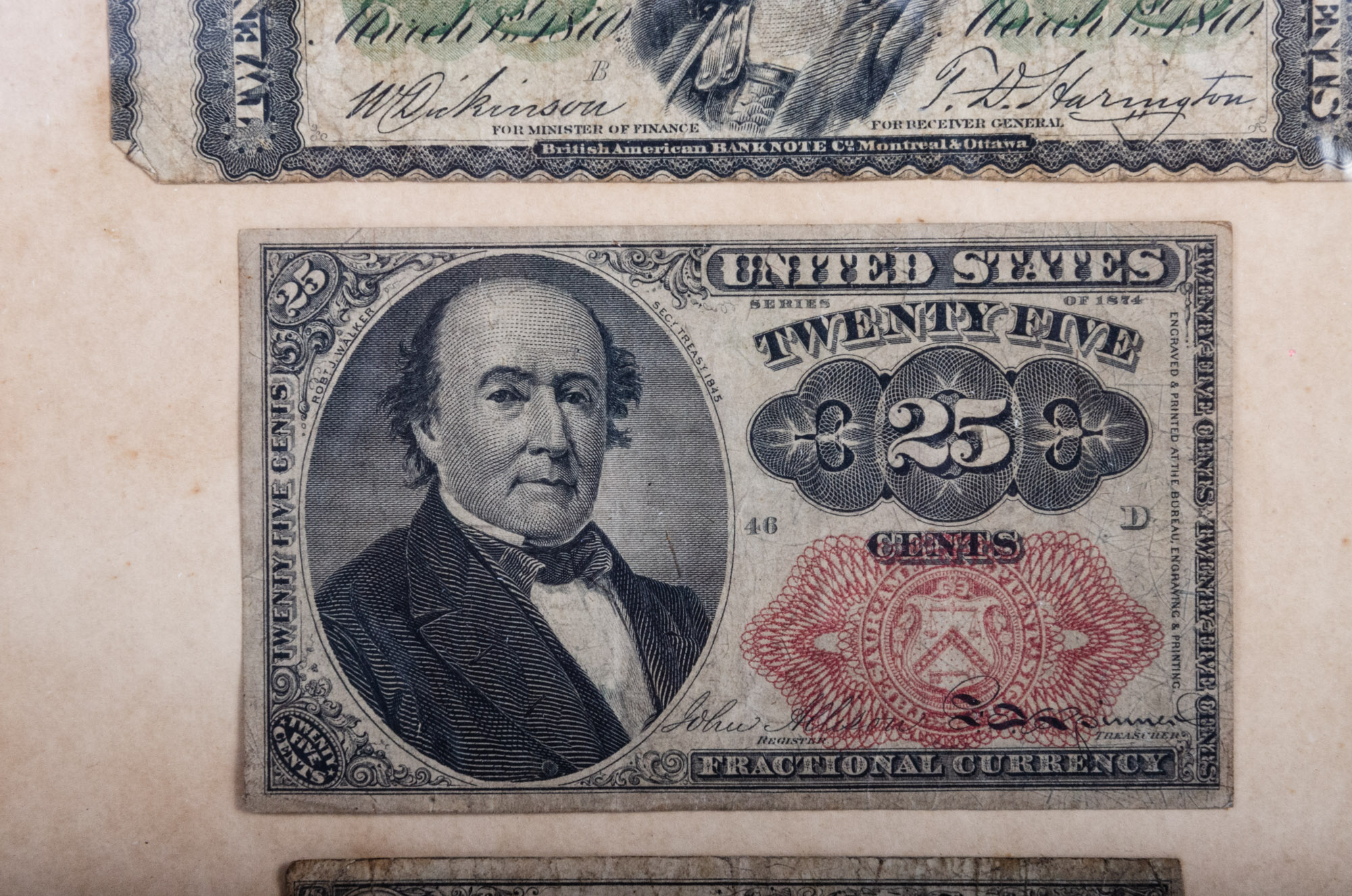 United States and Canada Fractional Currency Notes