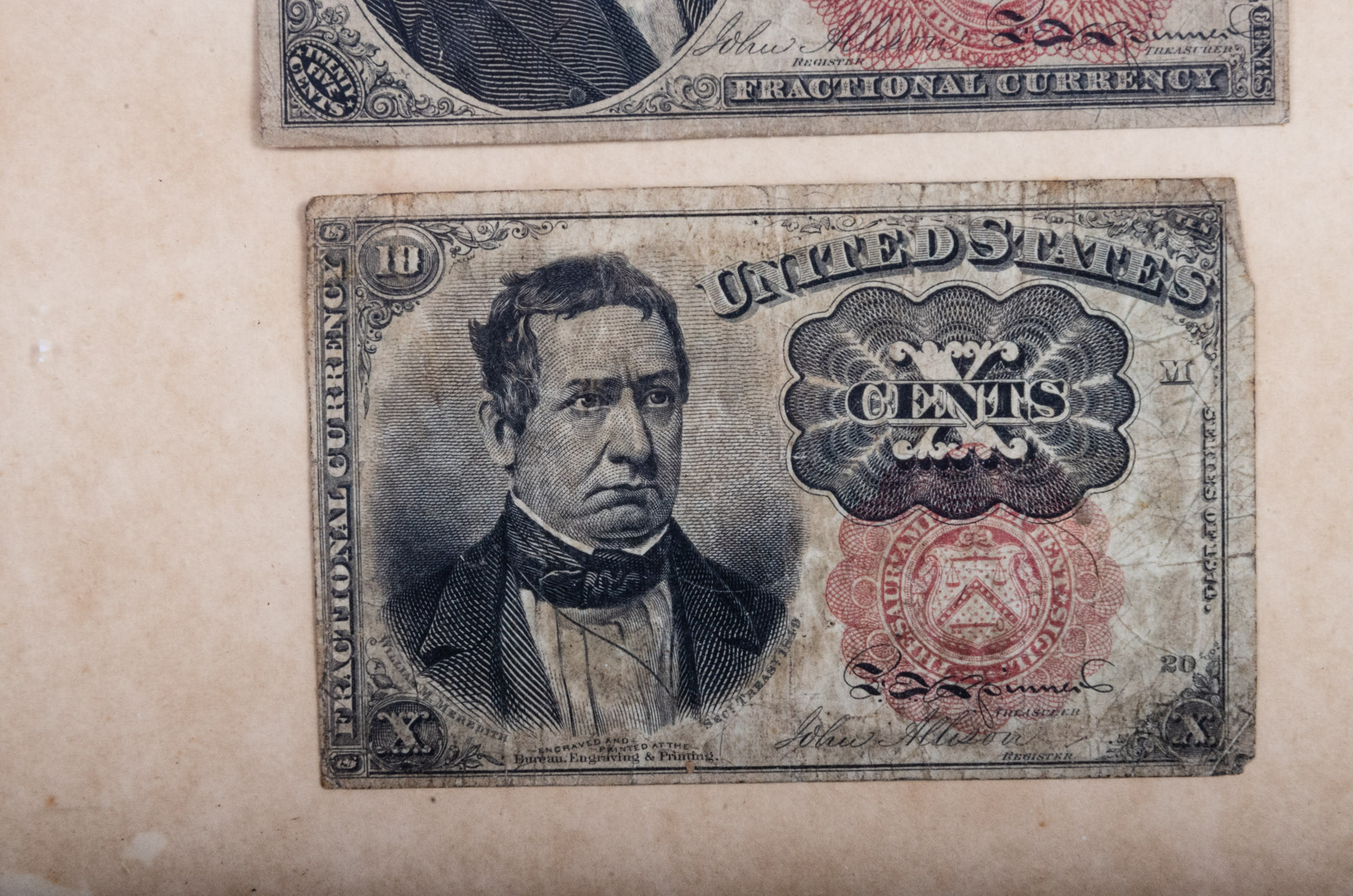 United States and Canada Fractional Currency Notes