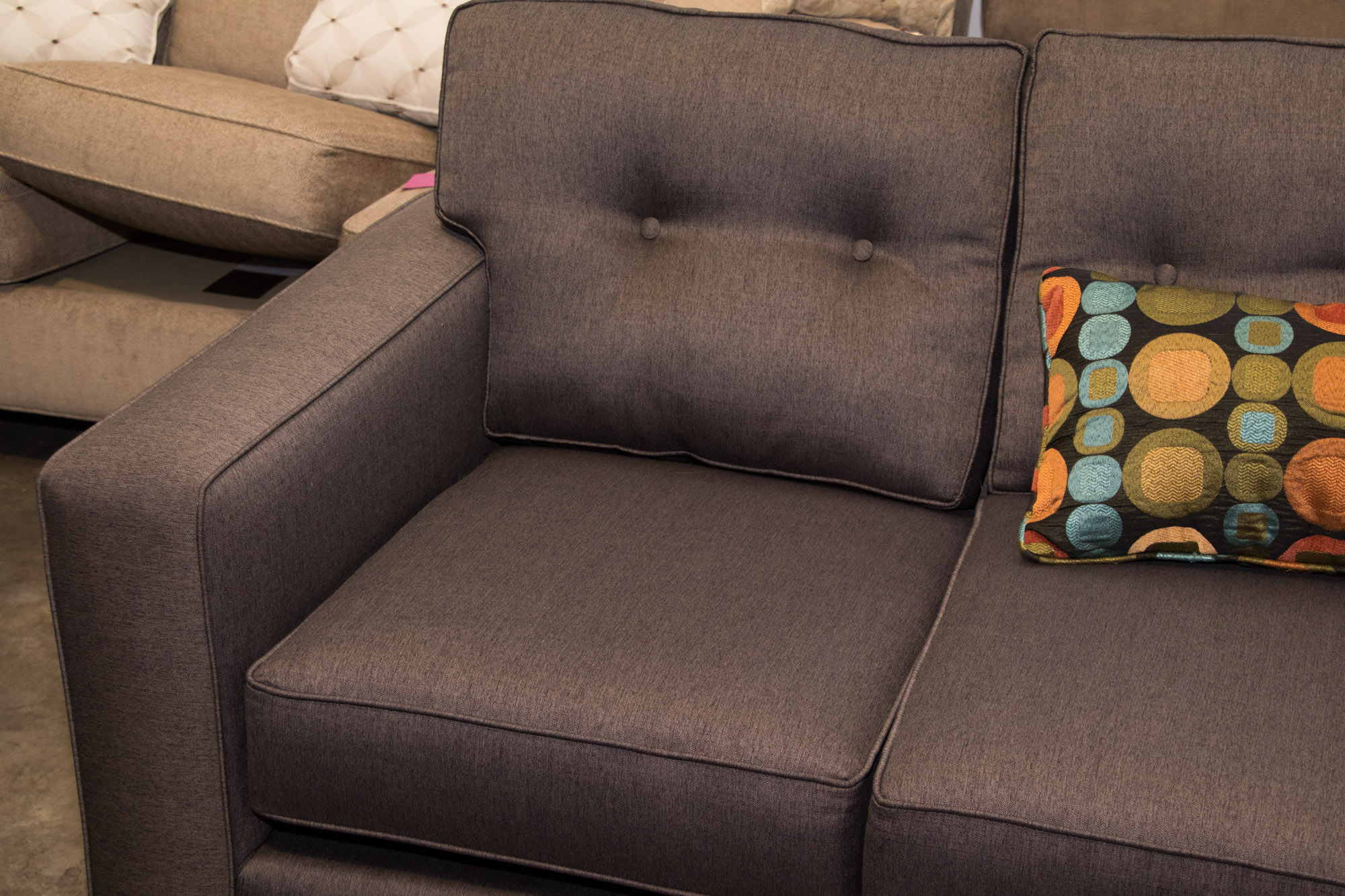 Contemporary Upholstered Sofa by Fushion