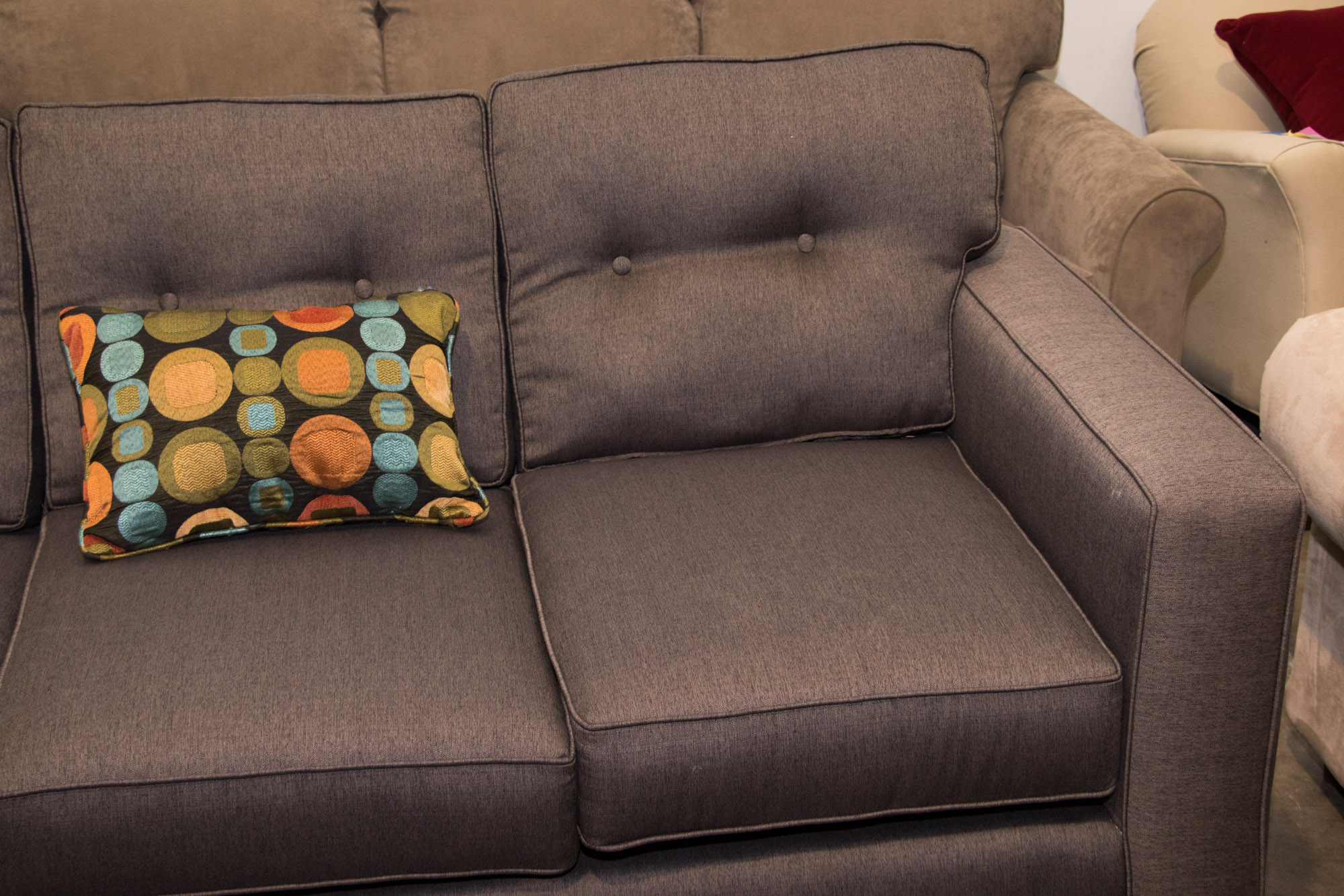 Contemporary Upholstered Sofa by Fushion