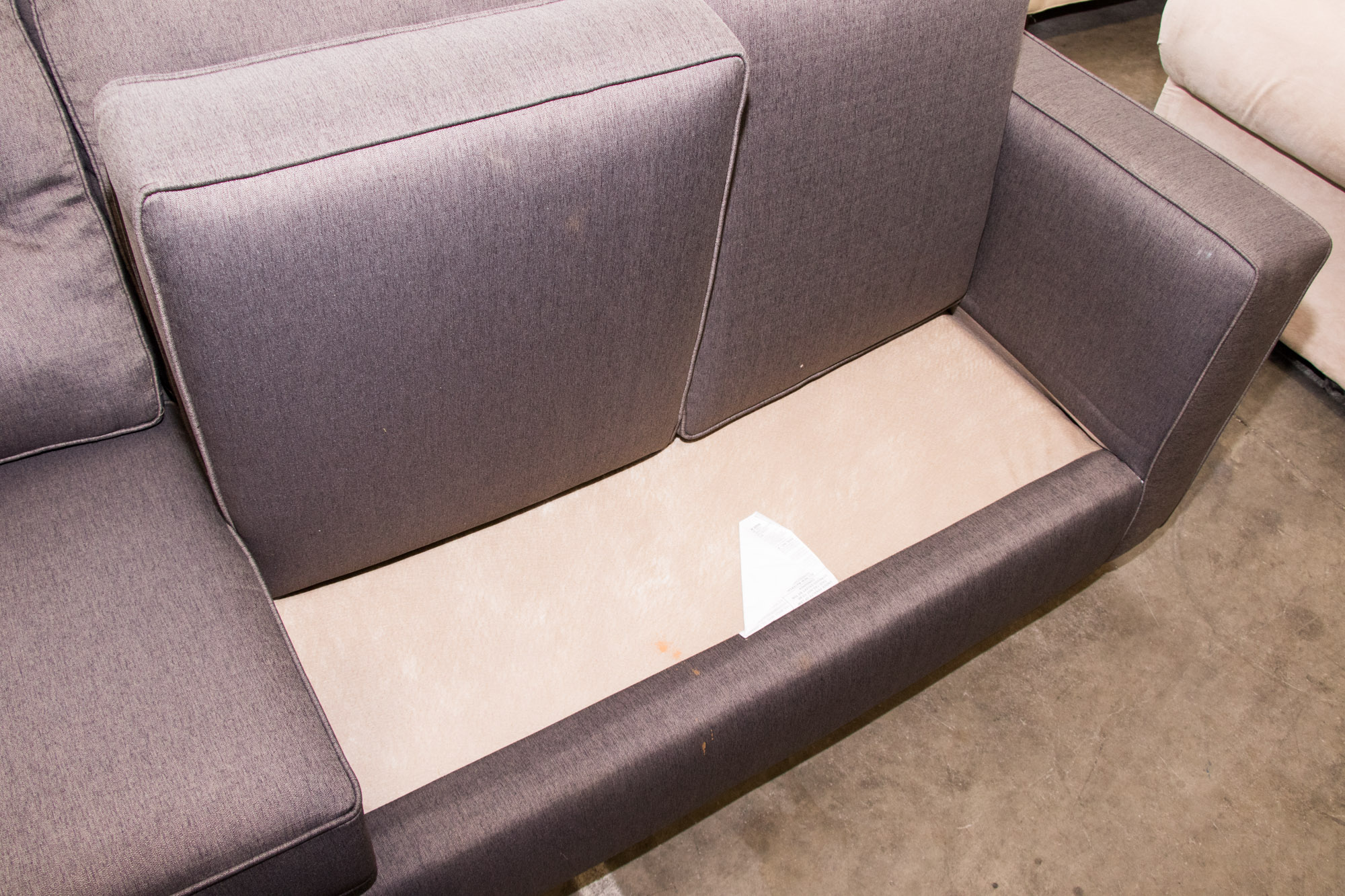 Contemporary Upholstered Sofa by Fushion