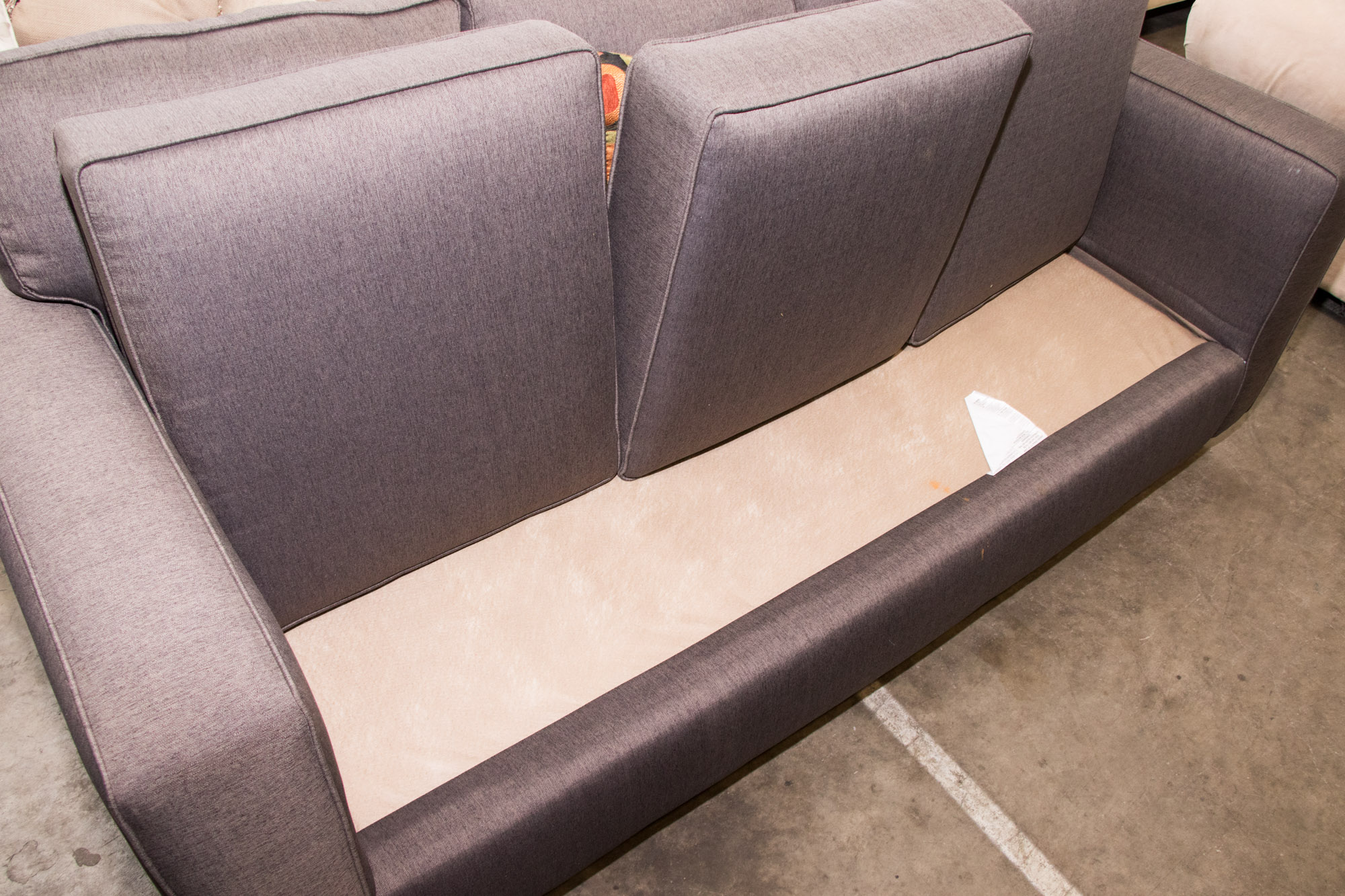 Contemporary Upholstered Sofa by Fushion