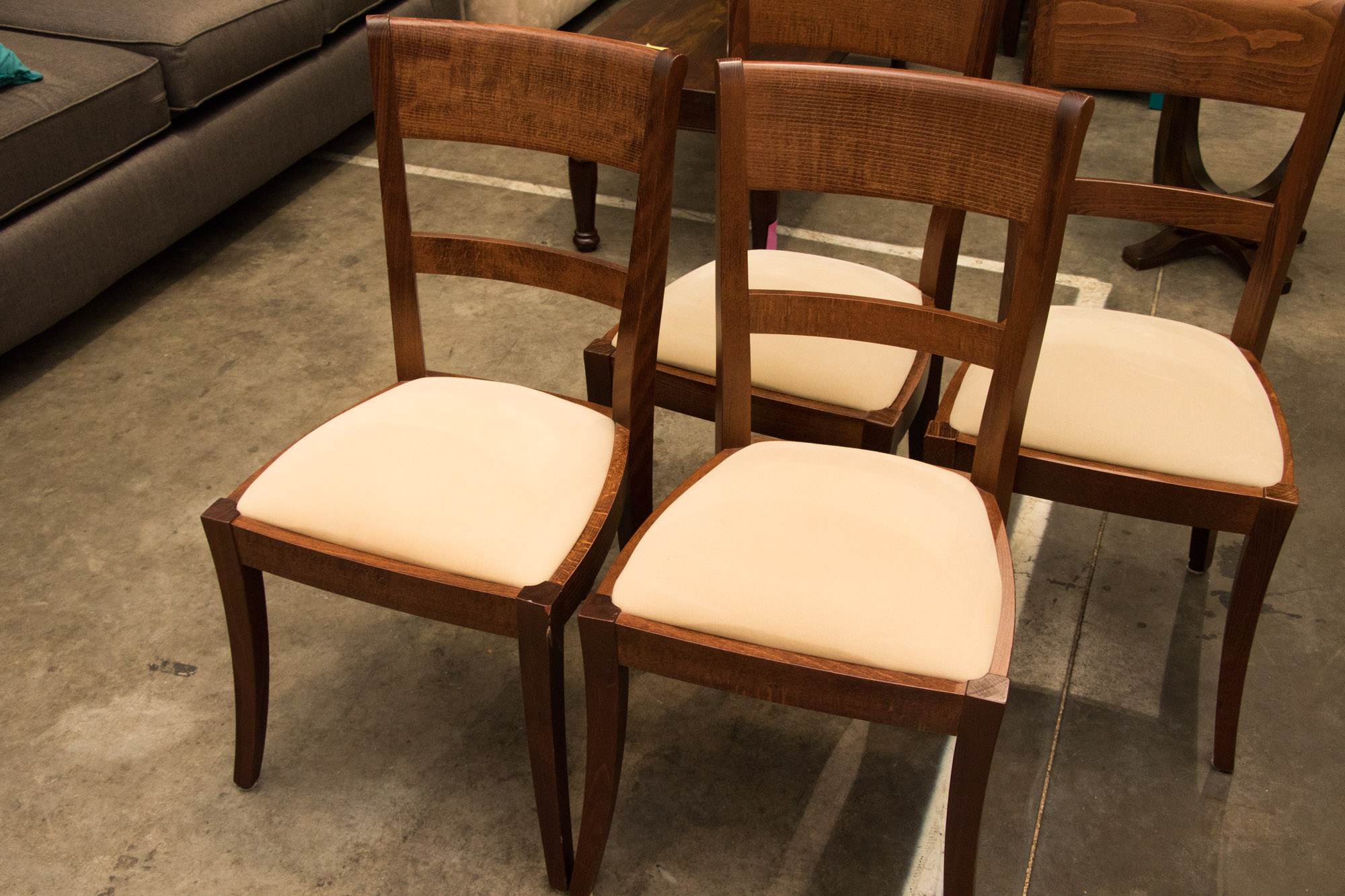 Four Federal Style Wood Side Chairs by Williams-Sonoma