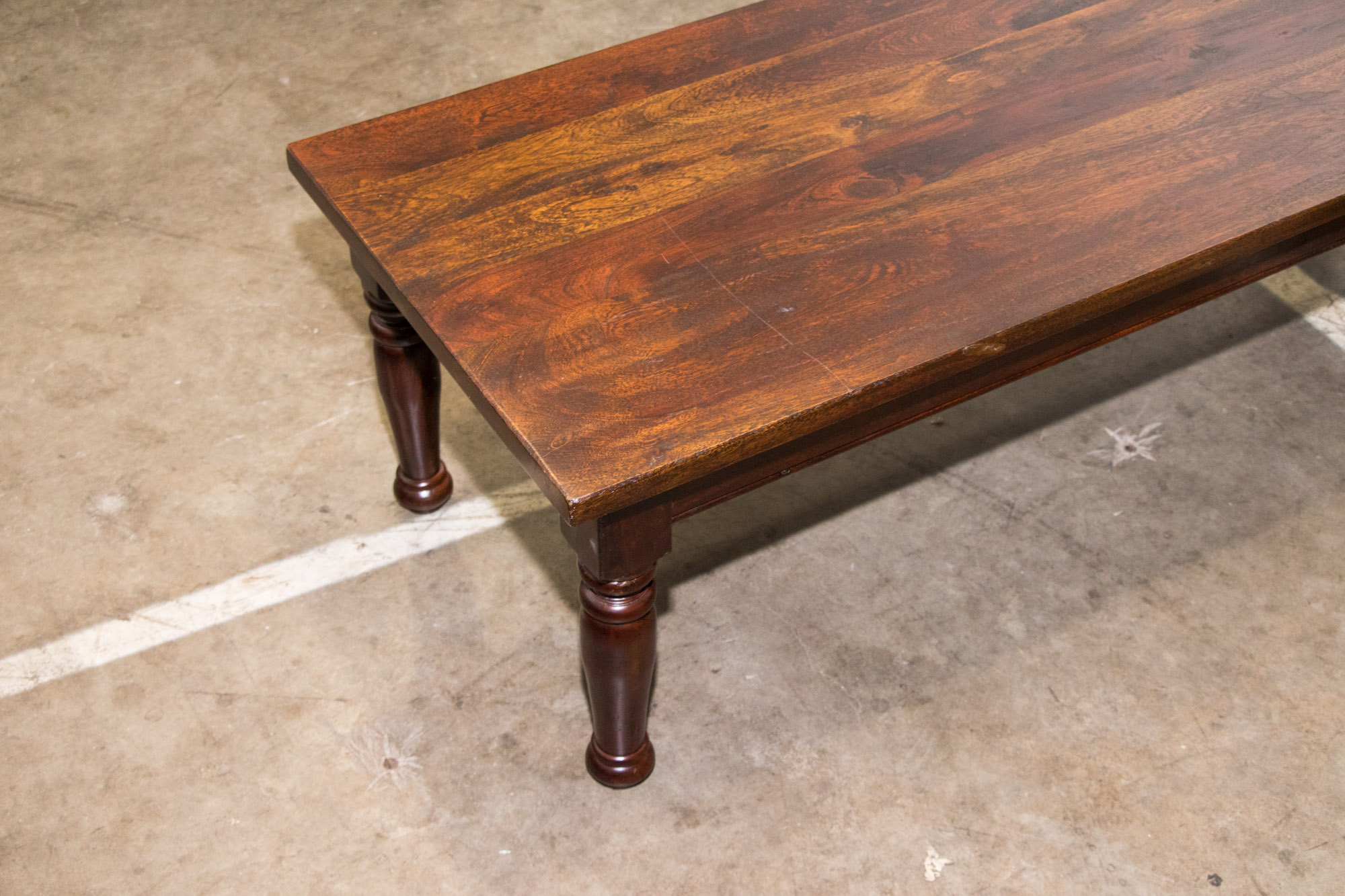Federal Style Mixed Wood Coffee Table, 21st Century