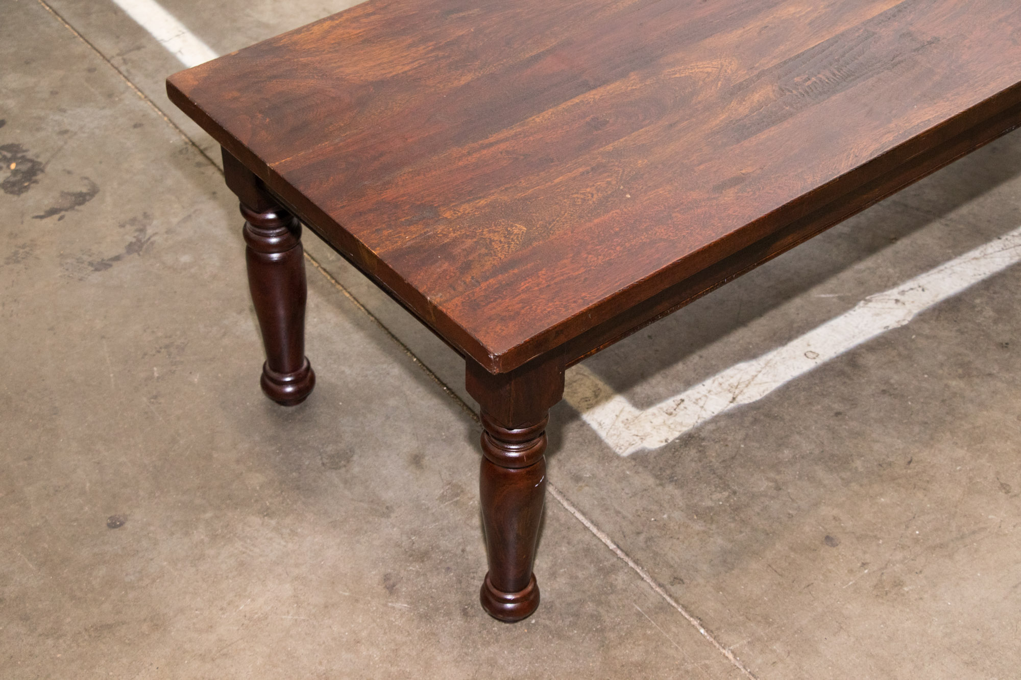 Federal Style Mixed Wood Coffee Table, 21st Century