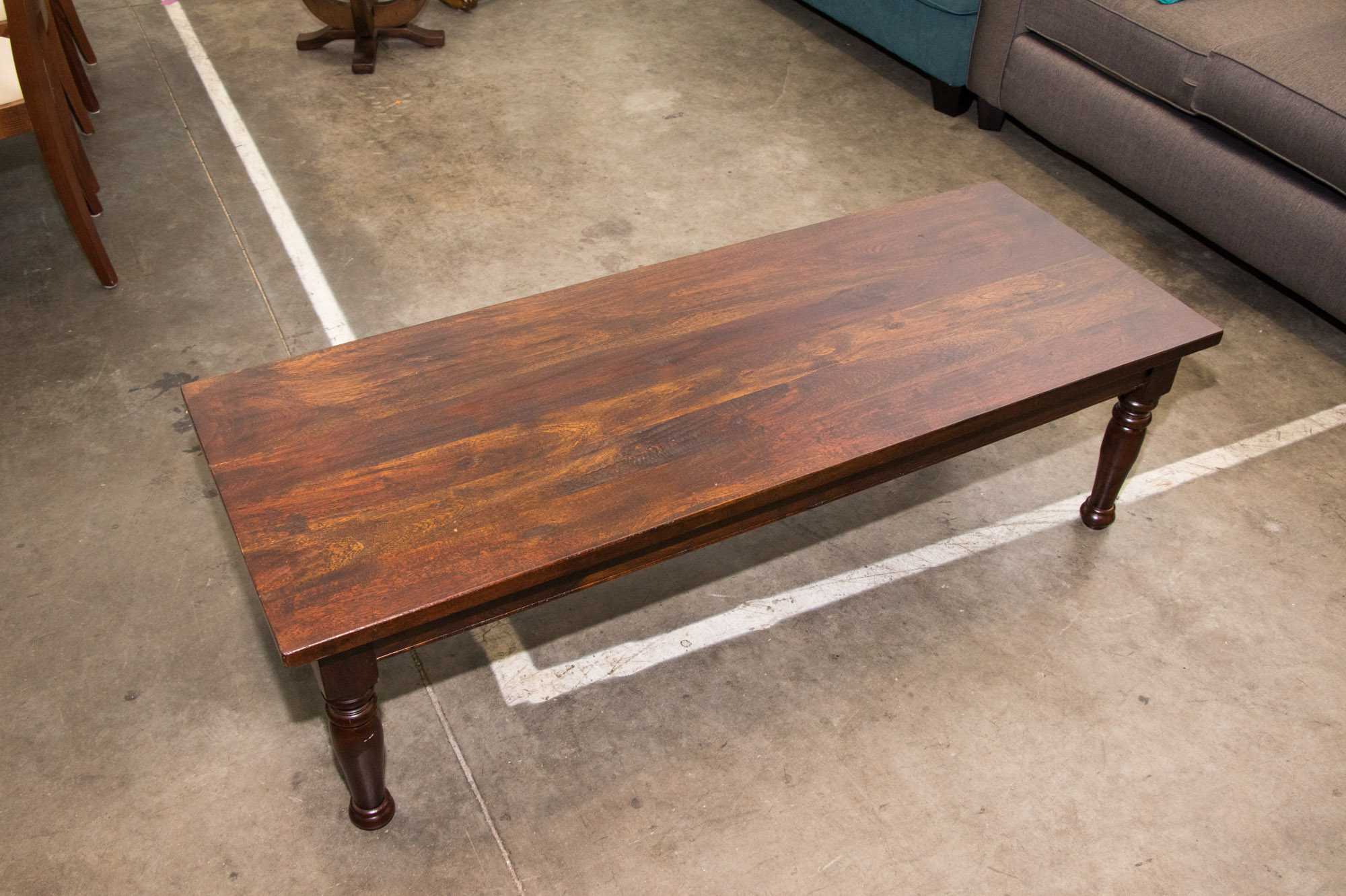 Federal Style Mixed Wood Coffee Table, 21st Century