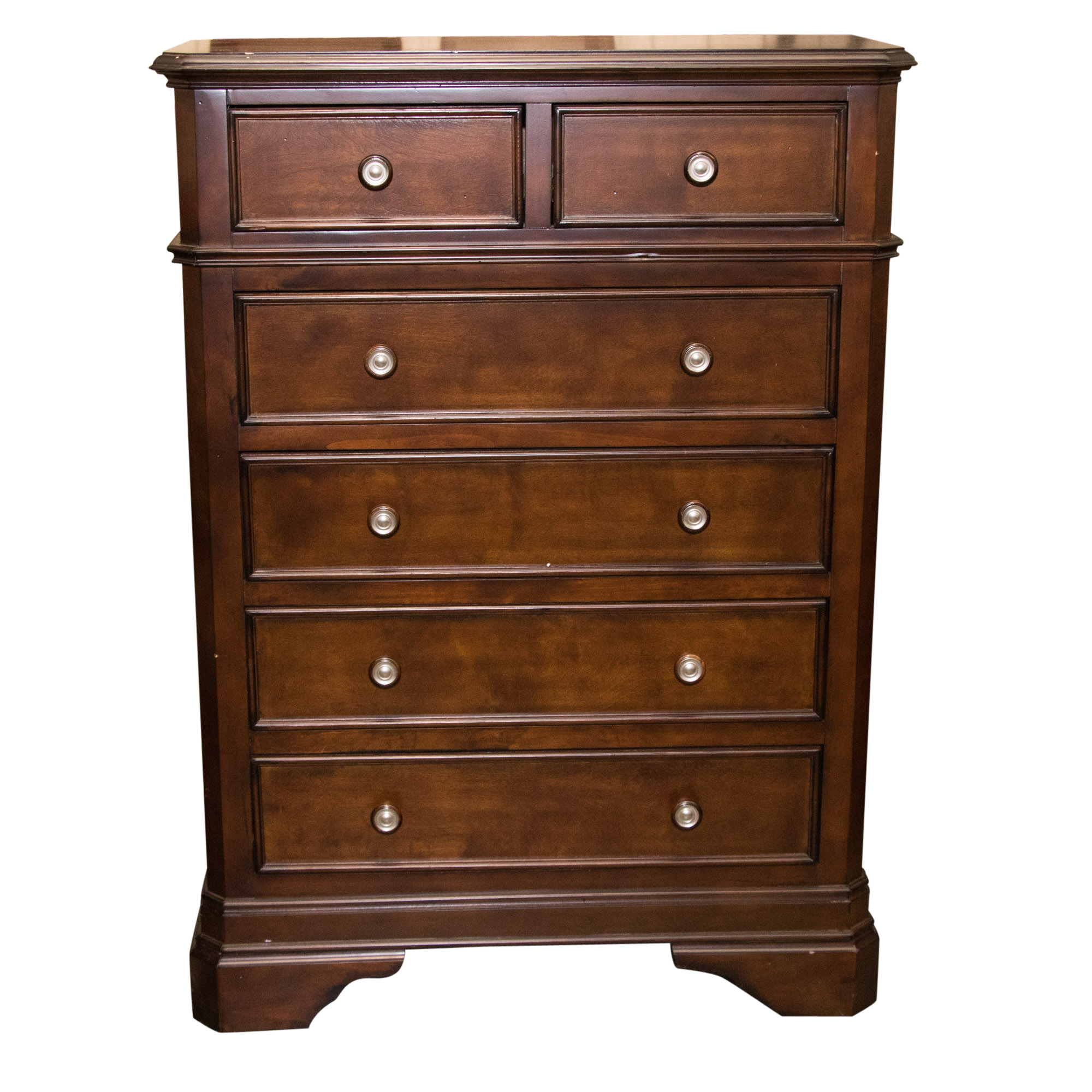 Federal Style Mahogany Finish Chest, 21st Century