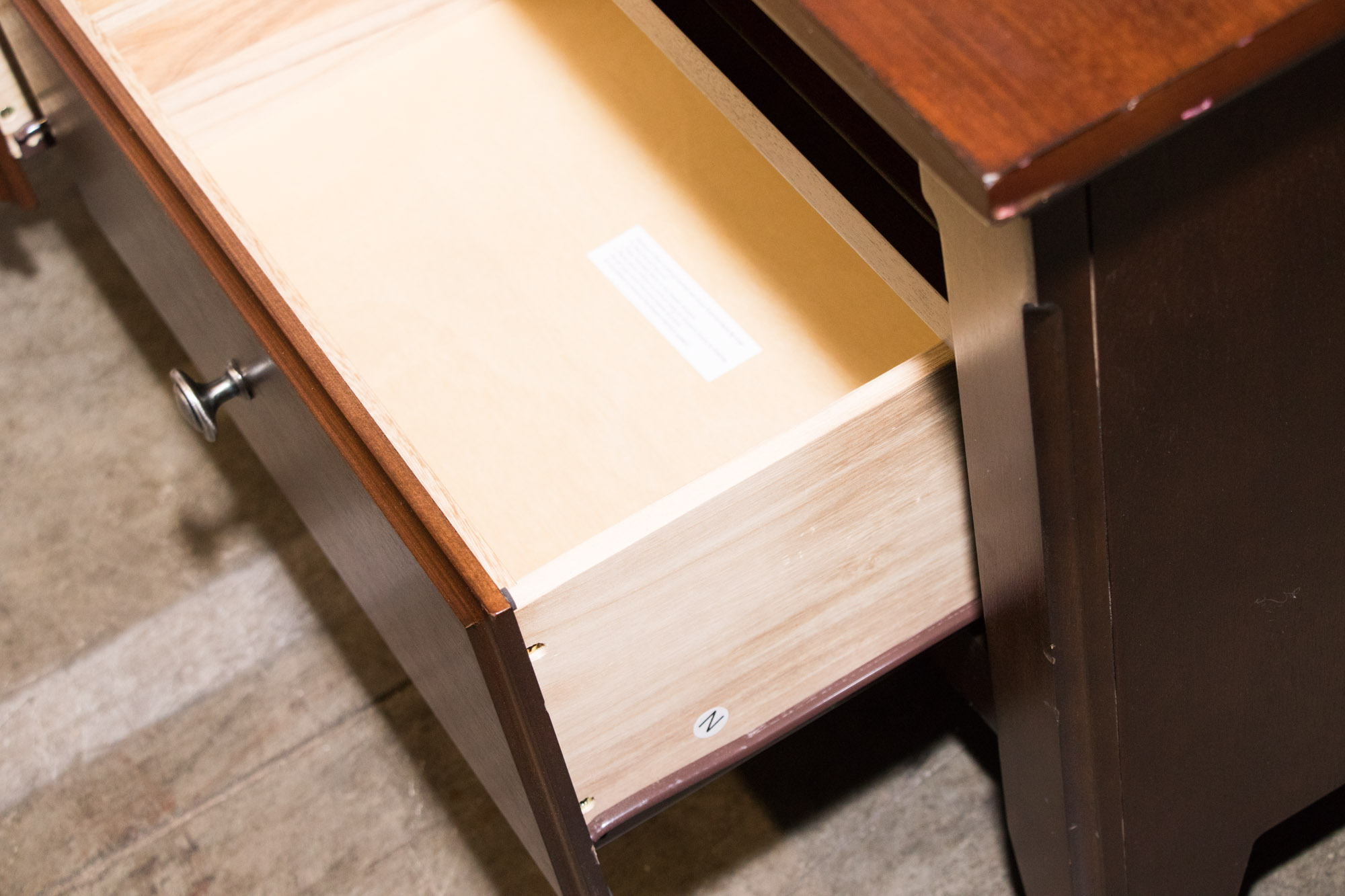 Contemporary Walnut Finish Coffee Table
