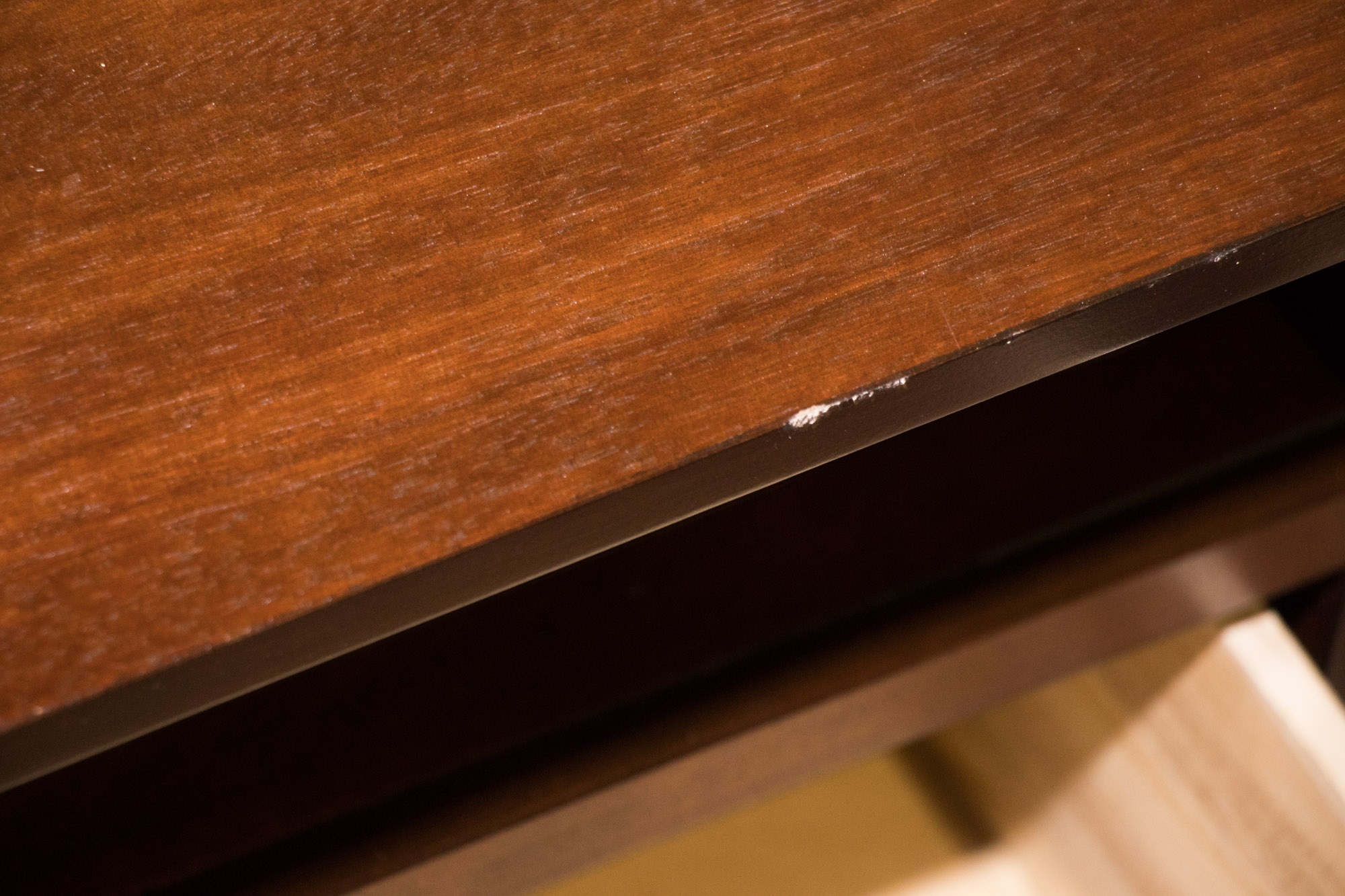 Contemporary Walnut Finish Coffee Table