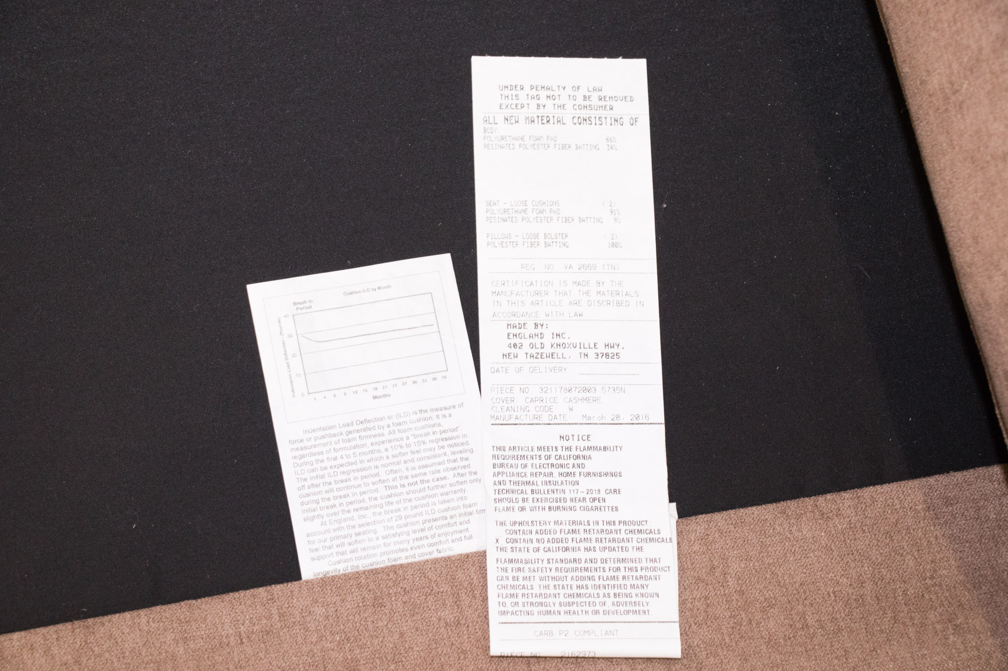 Contemporary Diamond Tufted Back Sofa