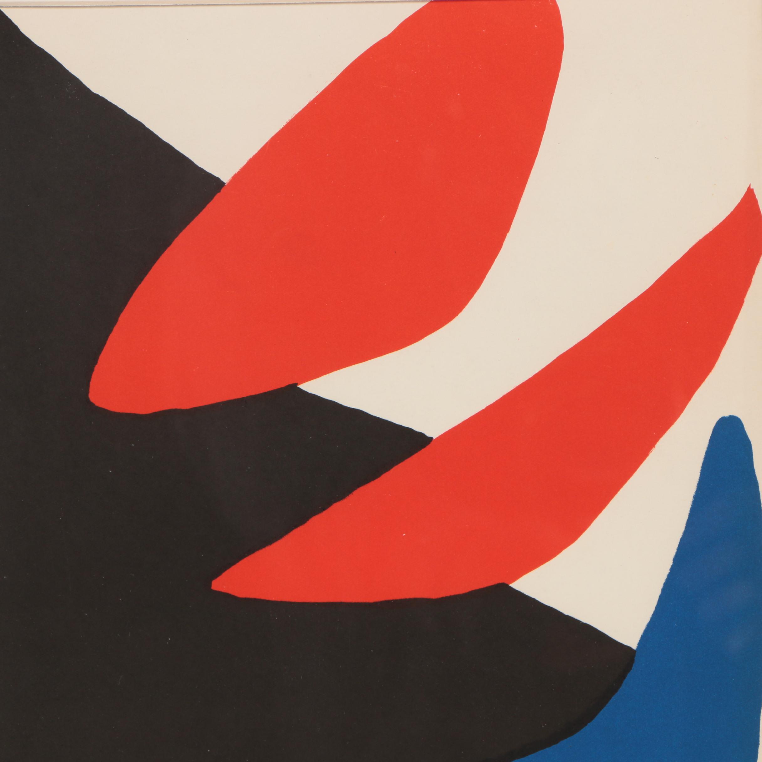 Alexander Calder Lithograph Cover for "Derrière le Miroir"