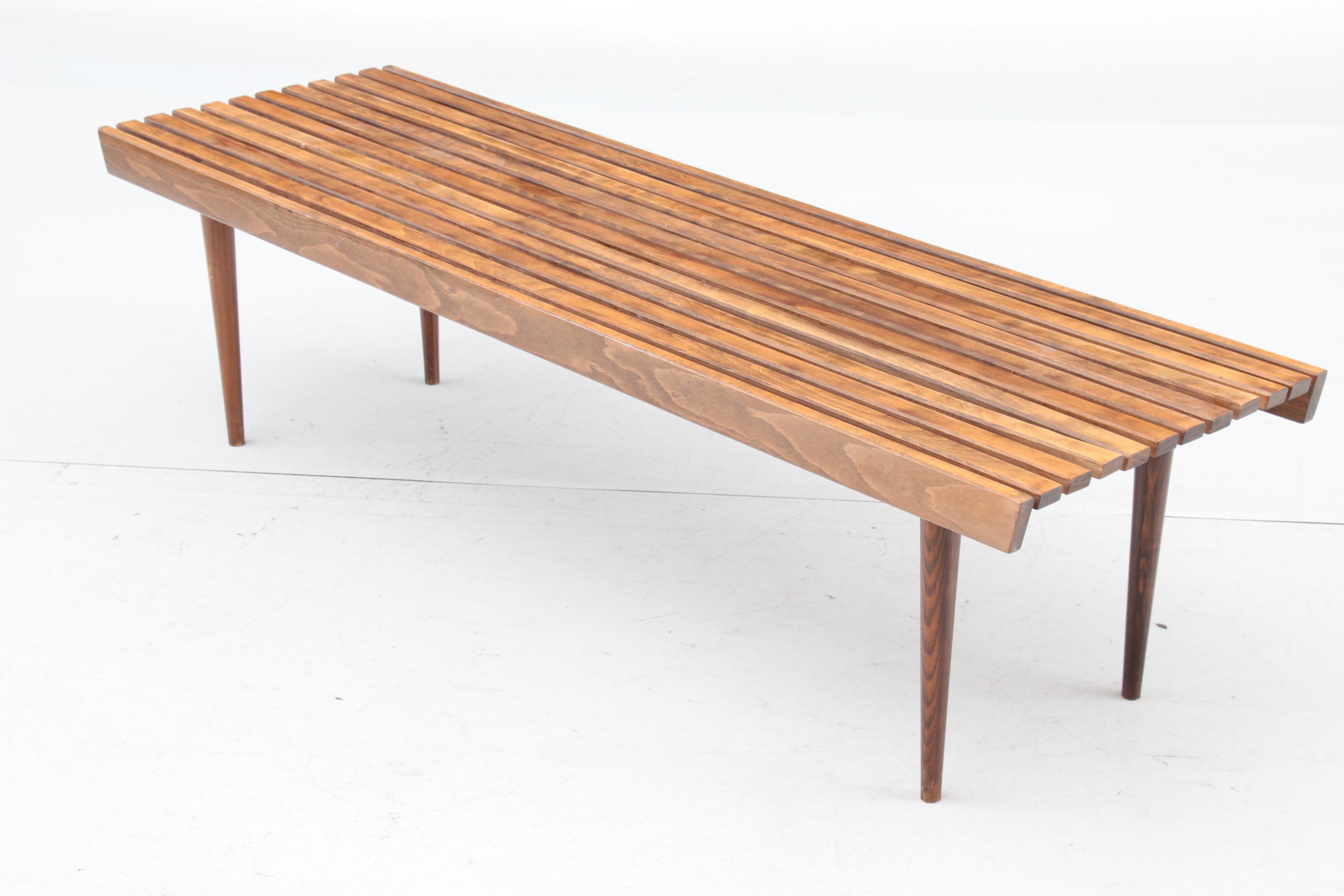 Slatted Indoor Bench