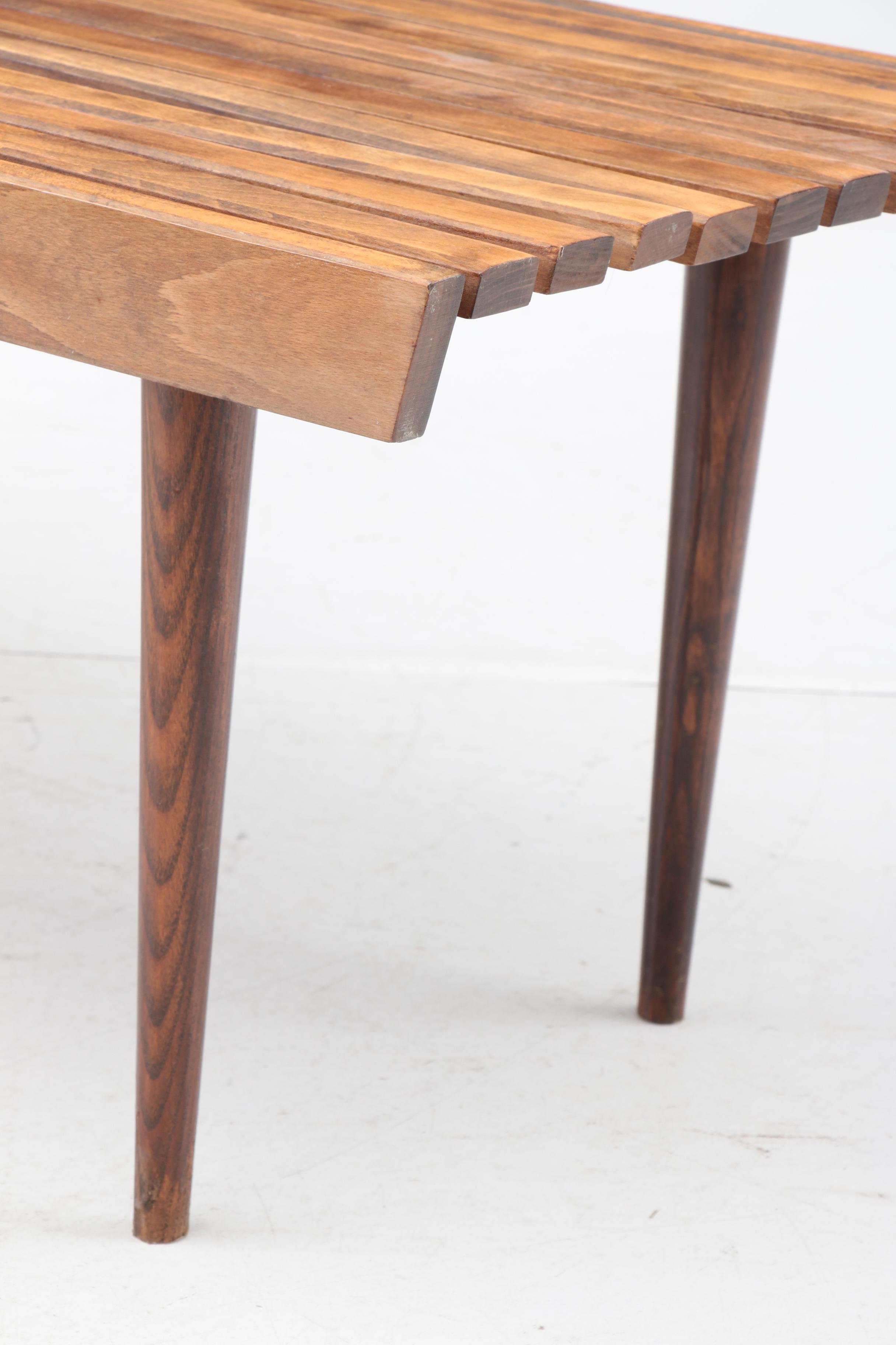 Slatted Indoor Bench