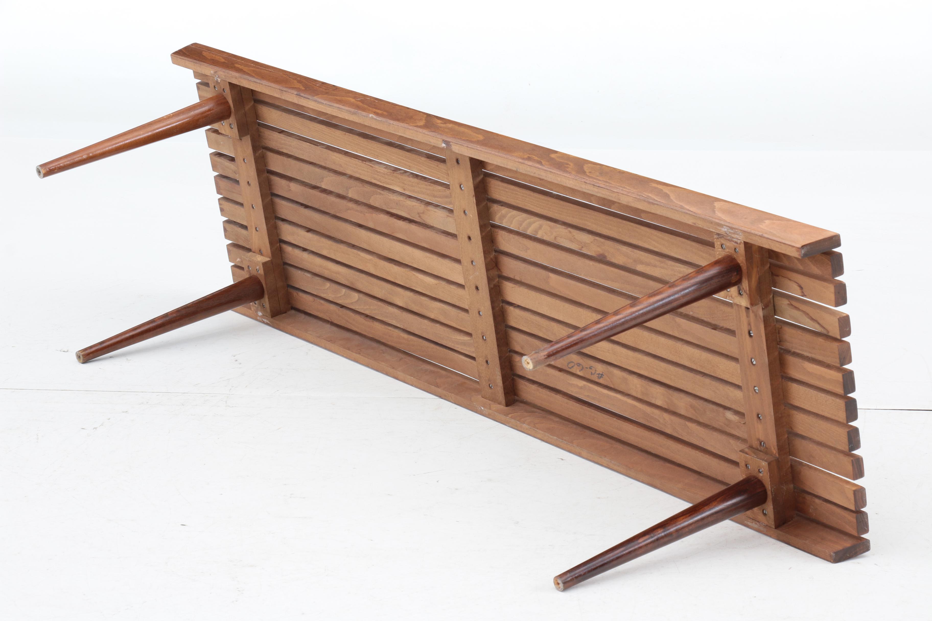 Slatted Indoor Bench