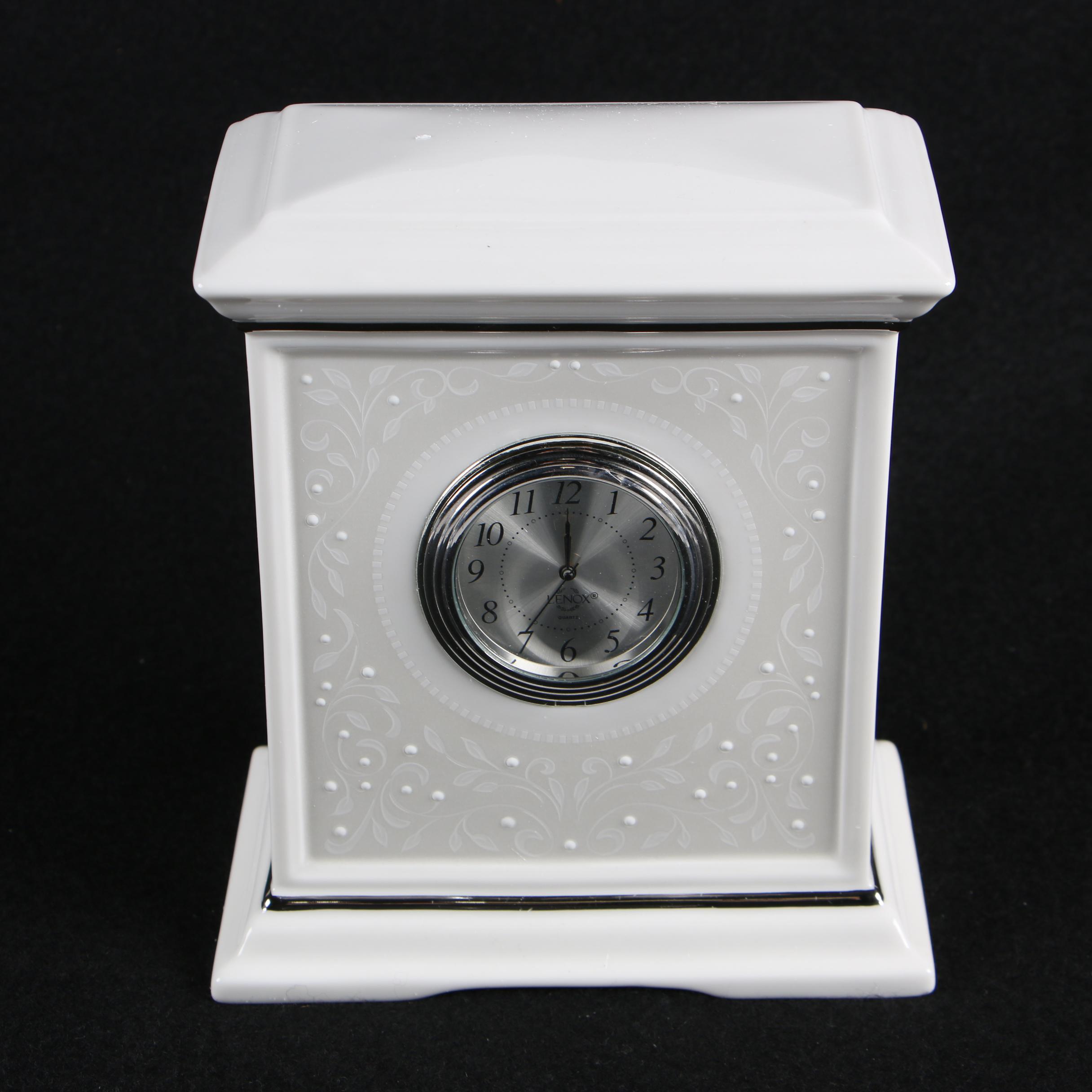 Lenox Porcelain "Opal Innocence" Mantel Clock