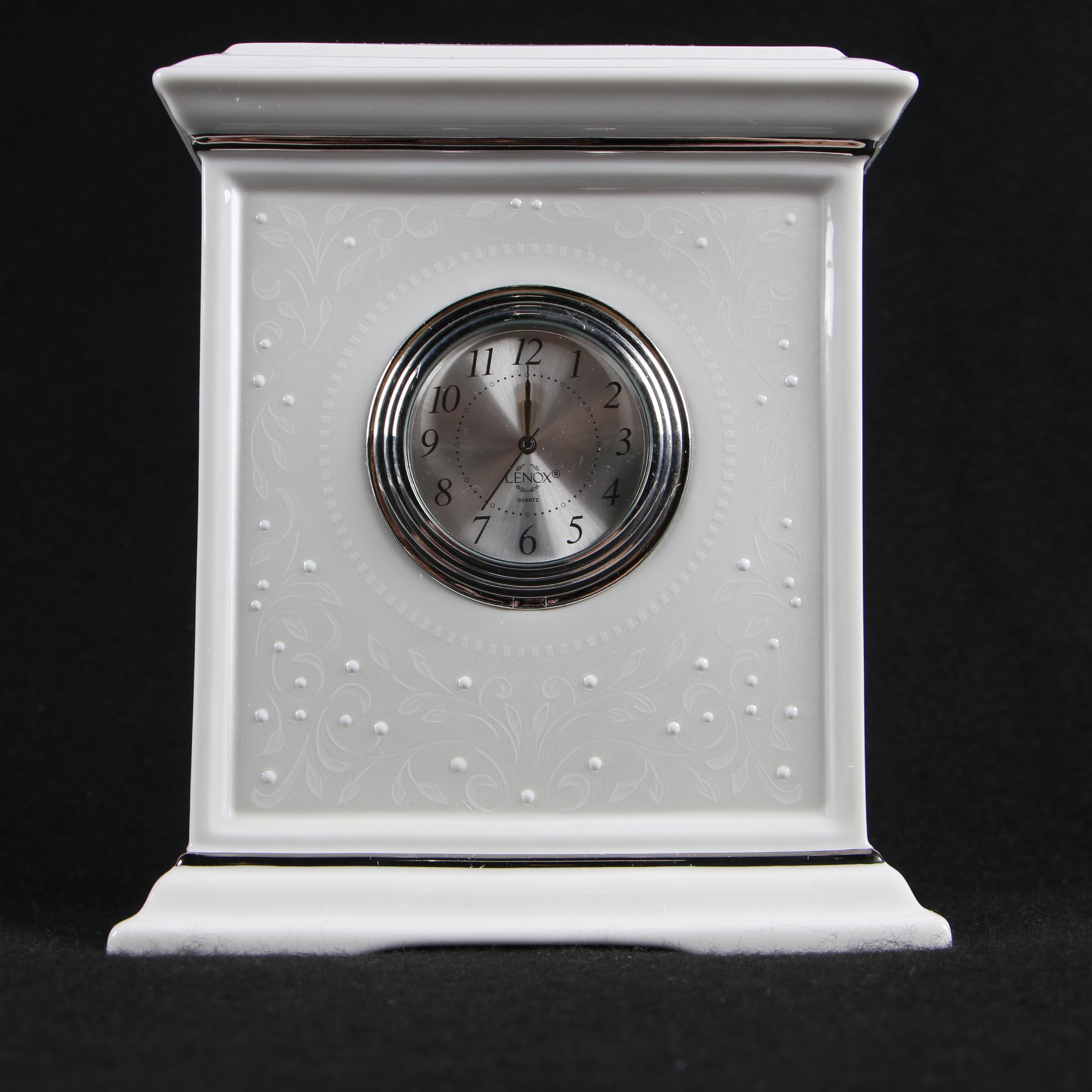 Lenox Porcelain "Opal Innocence" Mantel Clock