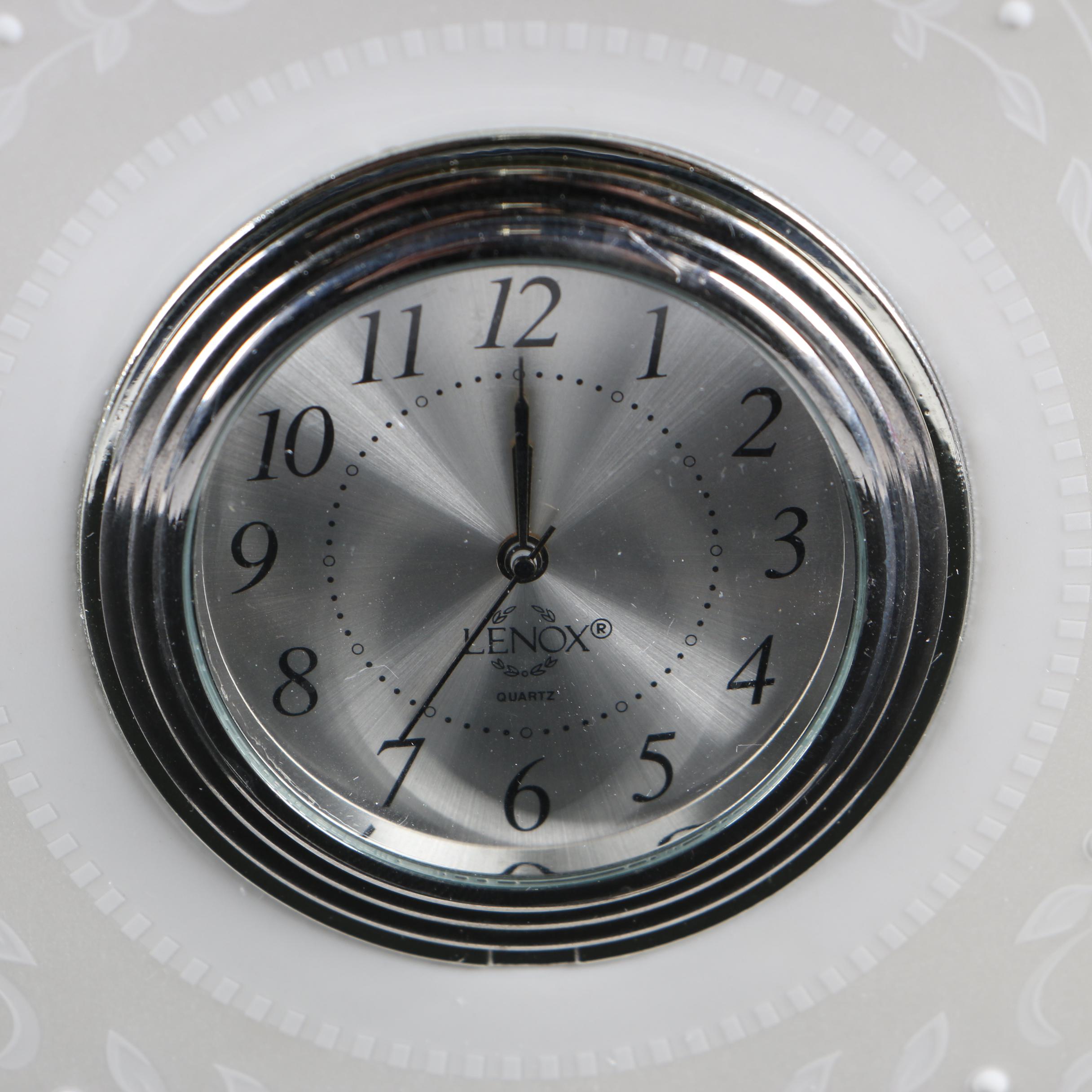 Lenox Porcelain "Opal Innocence" Mantel Clock