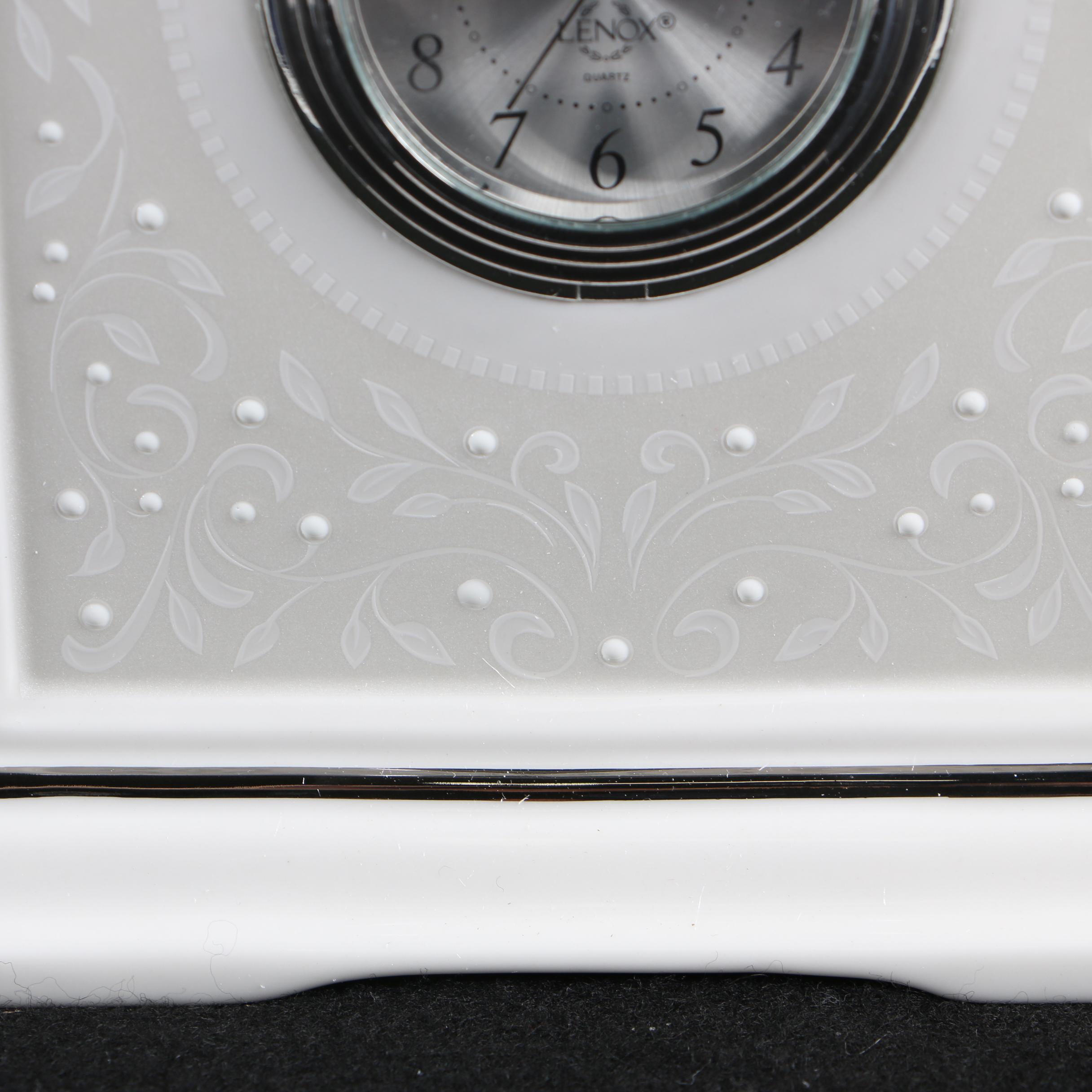 Lenox Porcelain "Opal Innocence" Mantel Clock