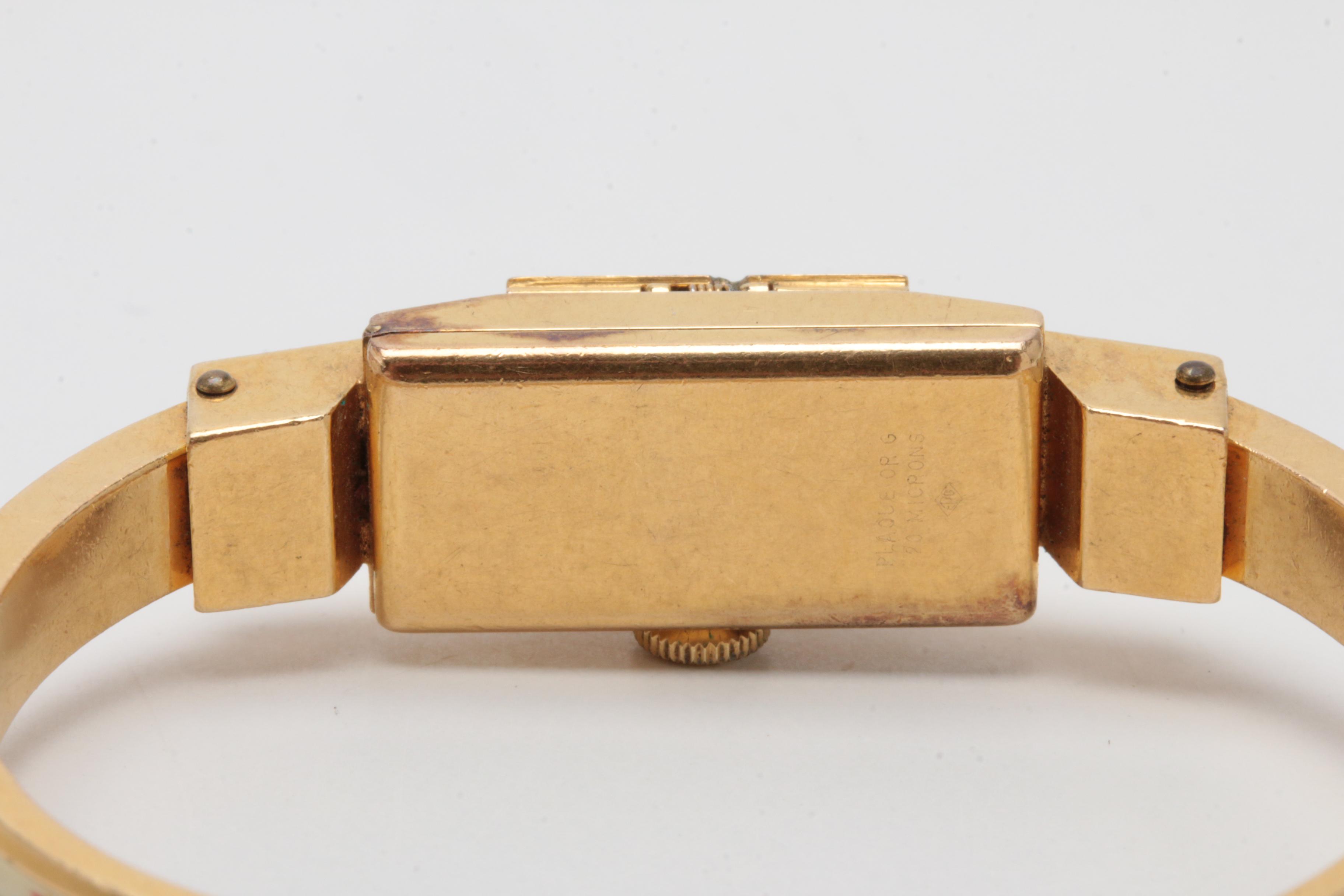 Bucherer Gold Plate Enamel Watch