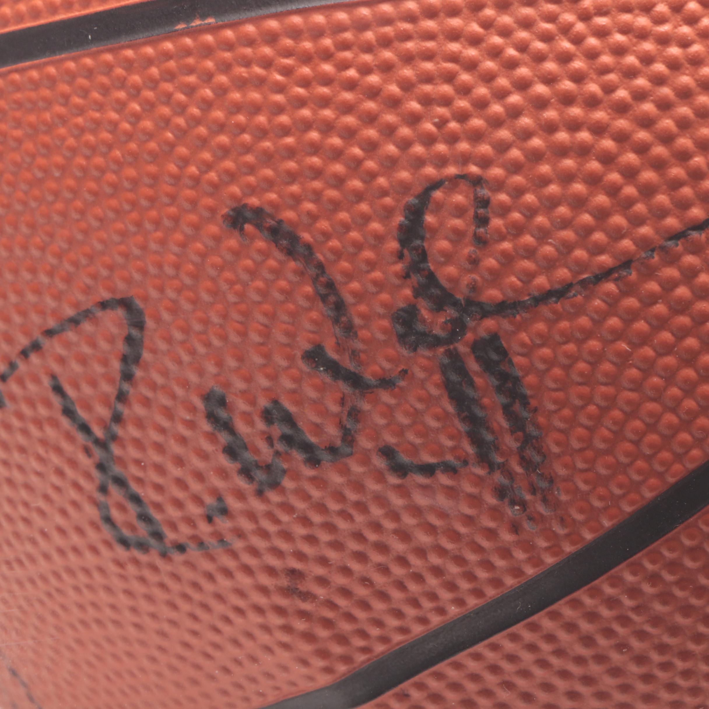 1995-96 Nets Signed Logo Basketball