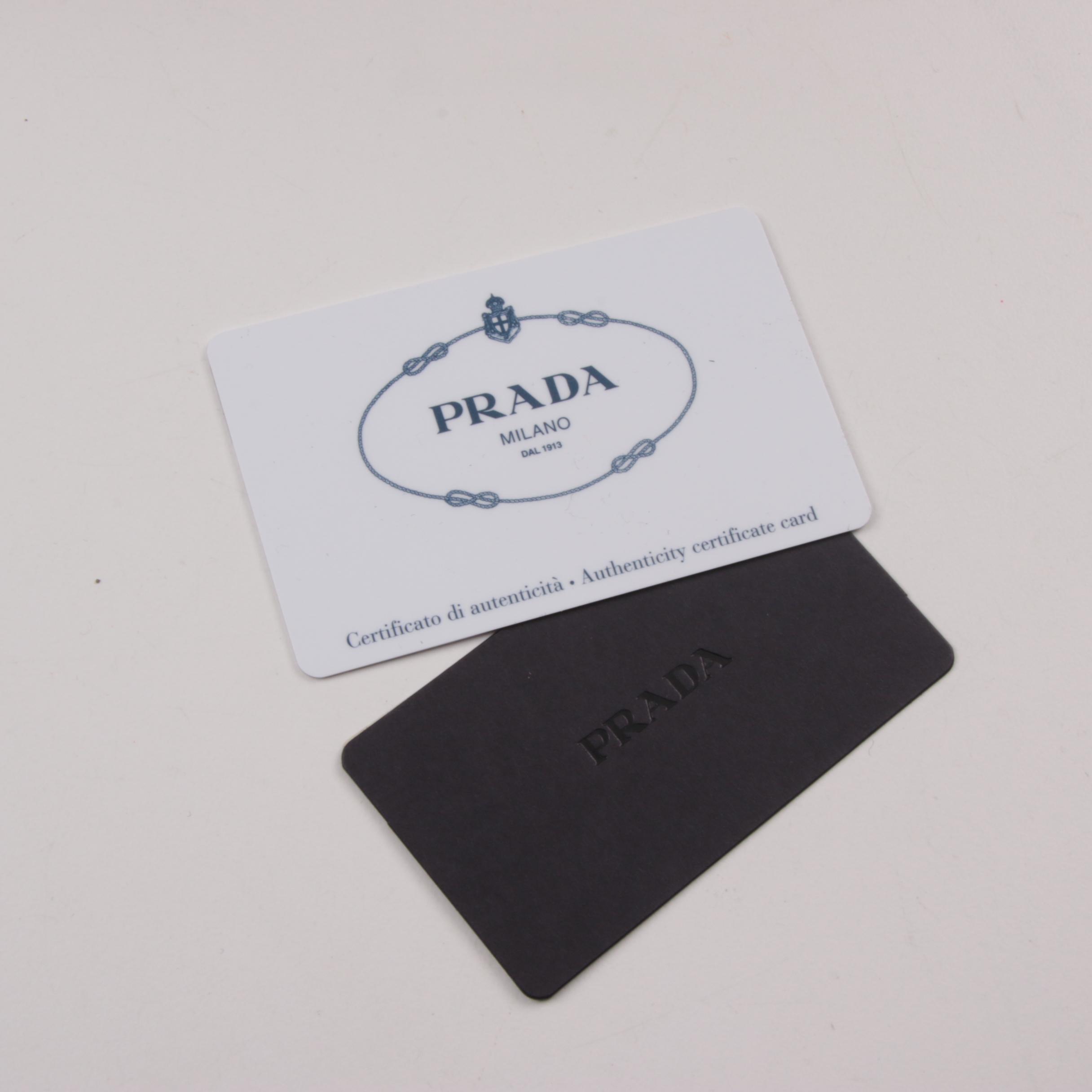 Prada Canapa Stampata Azzurro Soho Canvas Large Tote