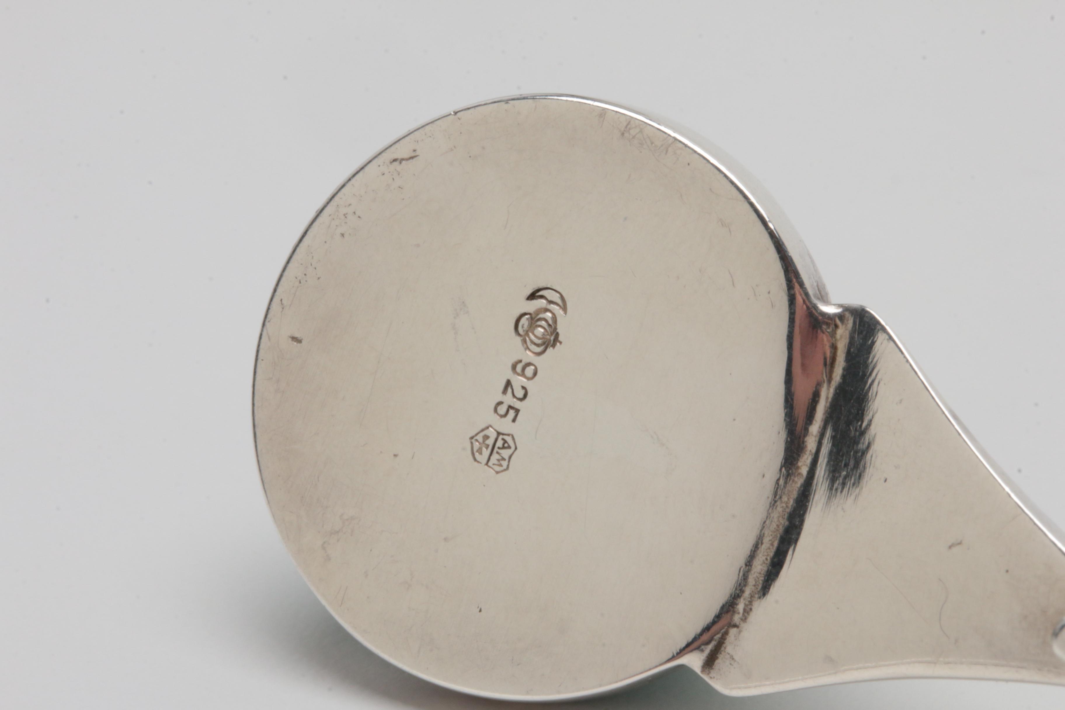 German Arthur Möhrle Sterling Silver Amazonite Pendant Necklace