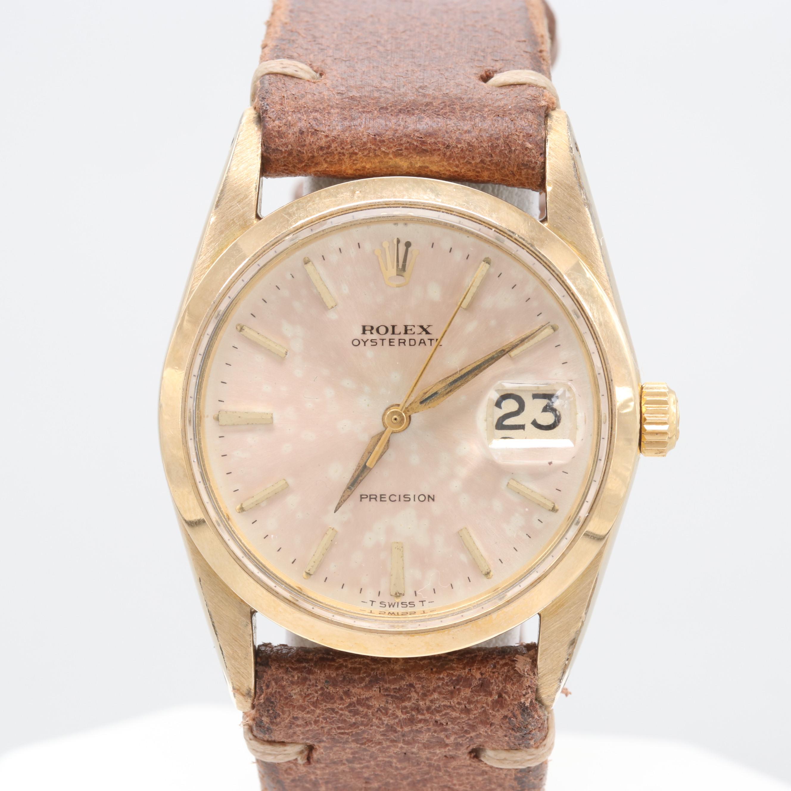 Vintage Rolex Oysterdate Model 6694 Gold Capped Watch