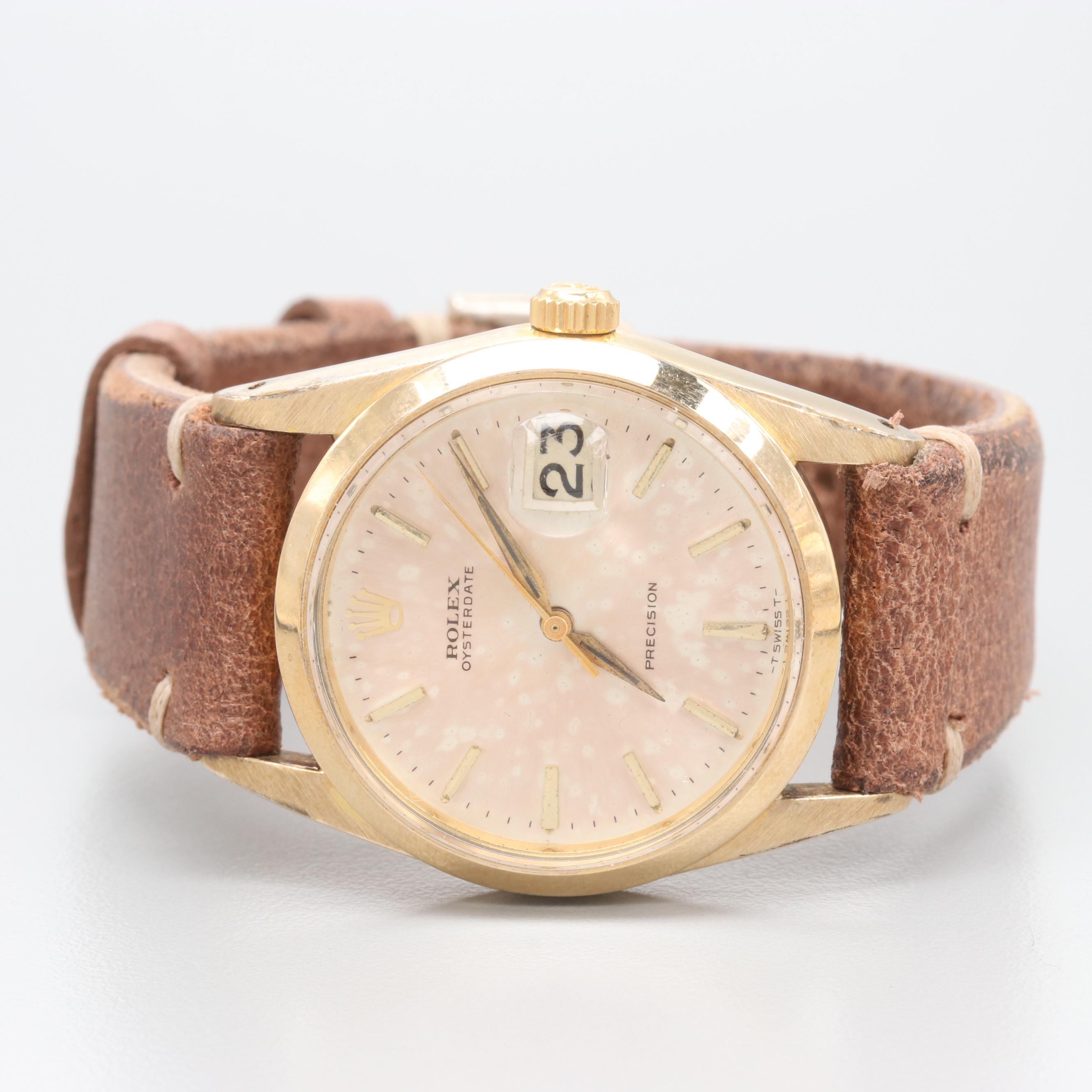 Vintage Rolex Oysterdate Model 6694 Gold Capped Watch