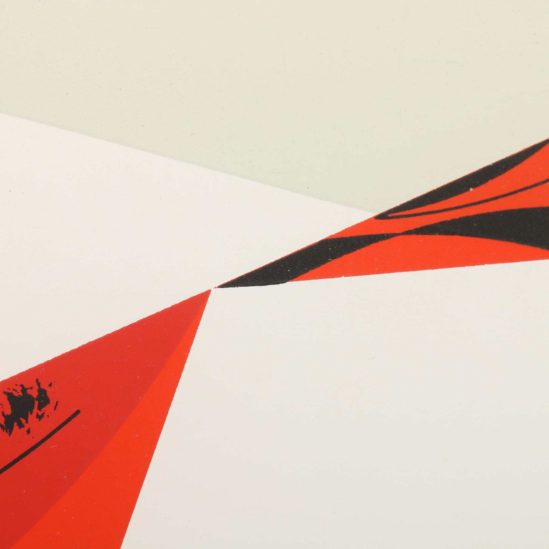 Charley Harper Serigraph "Cardinal with Berries"