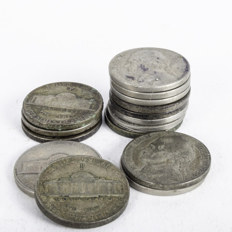 Liberty Head V Nickels, Buffalo Nickels and Wartime Jefferson Nickels