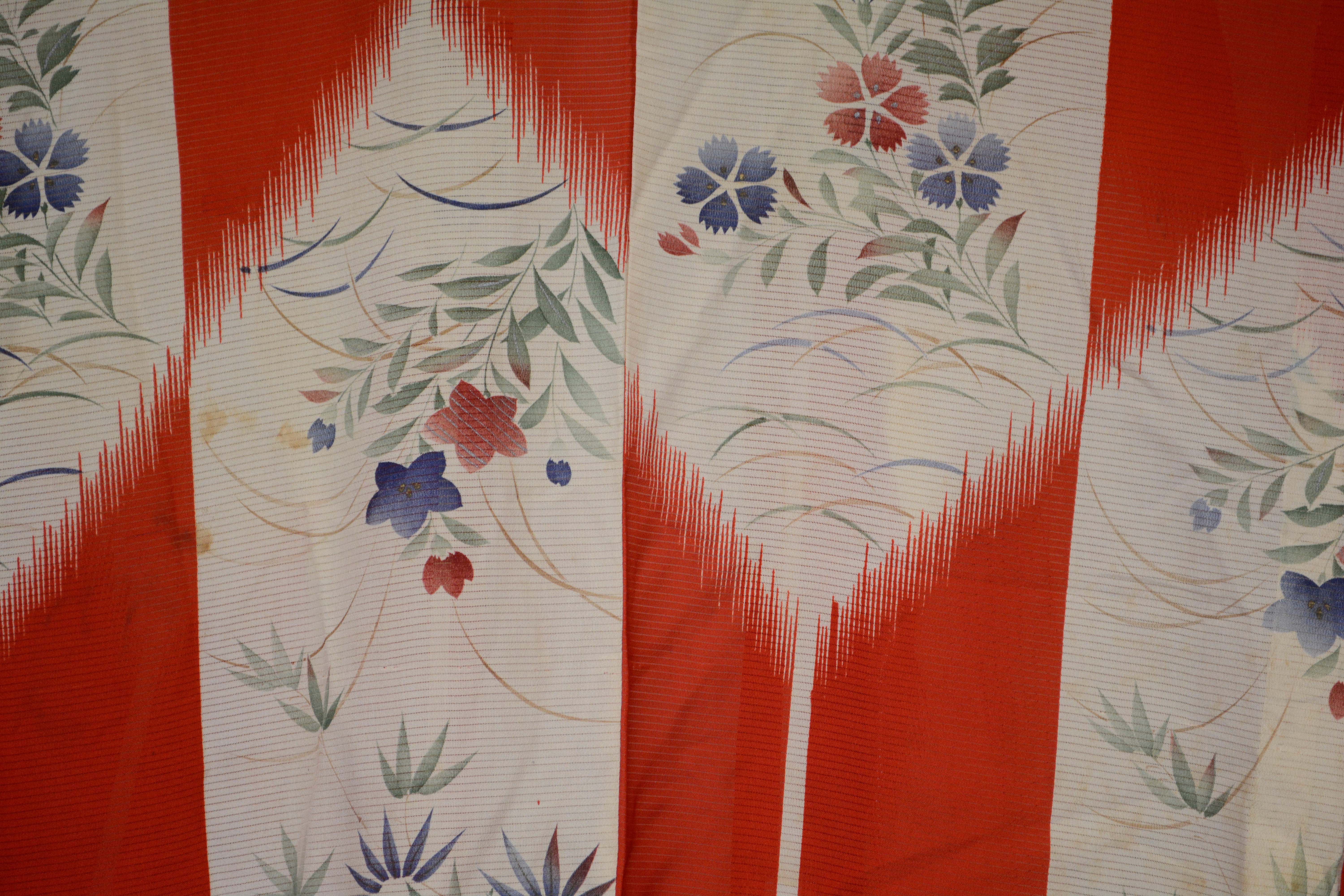 Circa 1900 Antique Handwoven Ro Silk Kimono