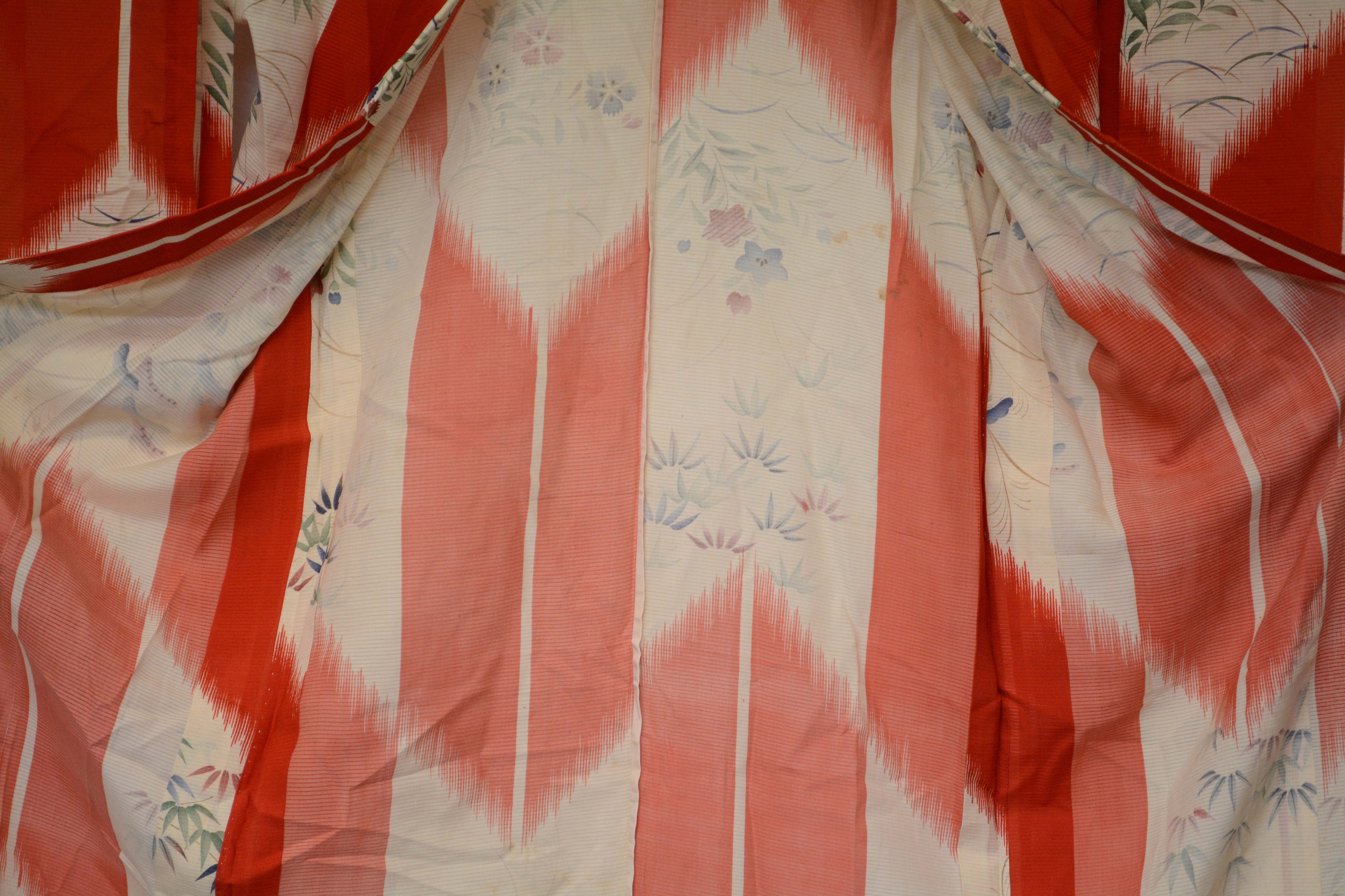 Circa 1900 Antique Handwoven Ro Silk Kimono