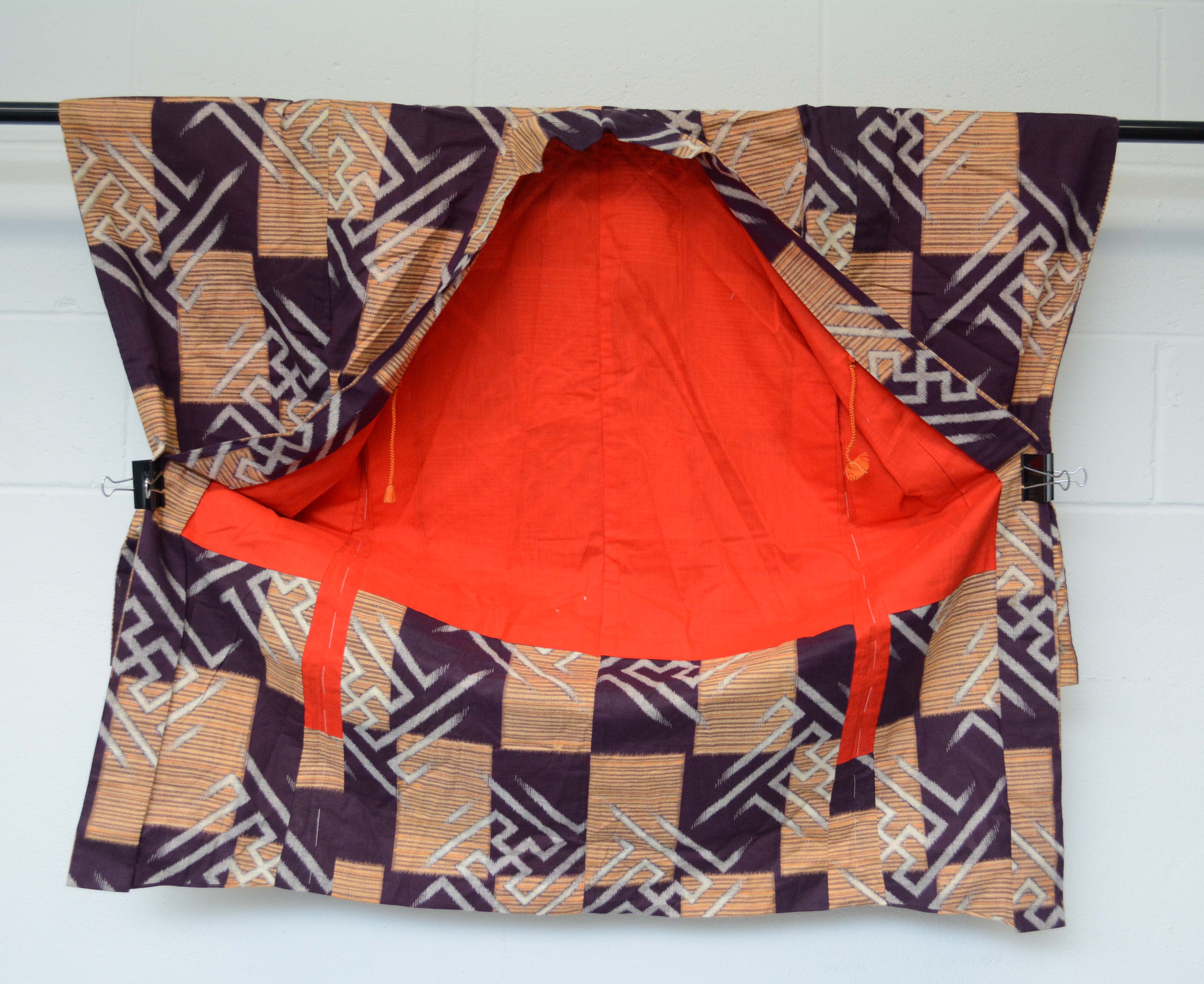 Circa 1915 Antique Handwoven Cotton Haori Jacket