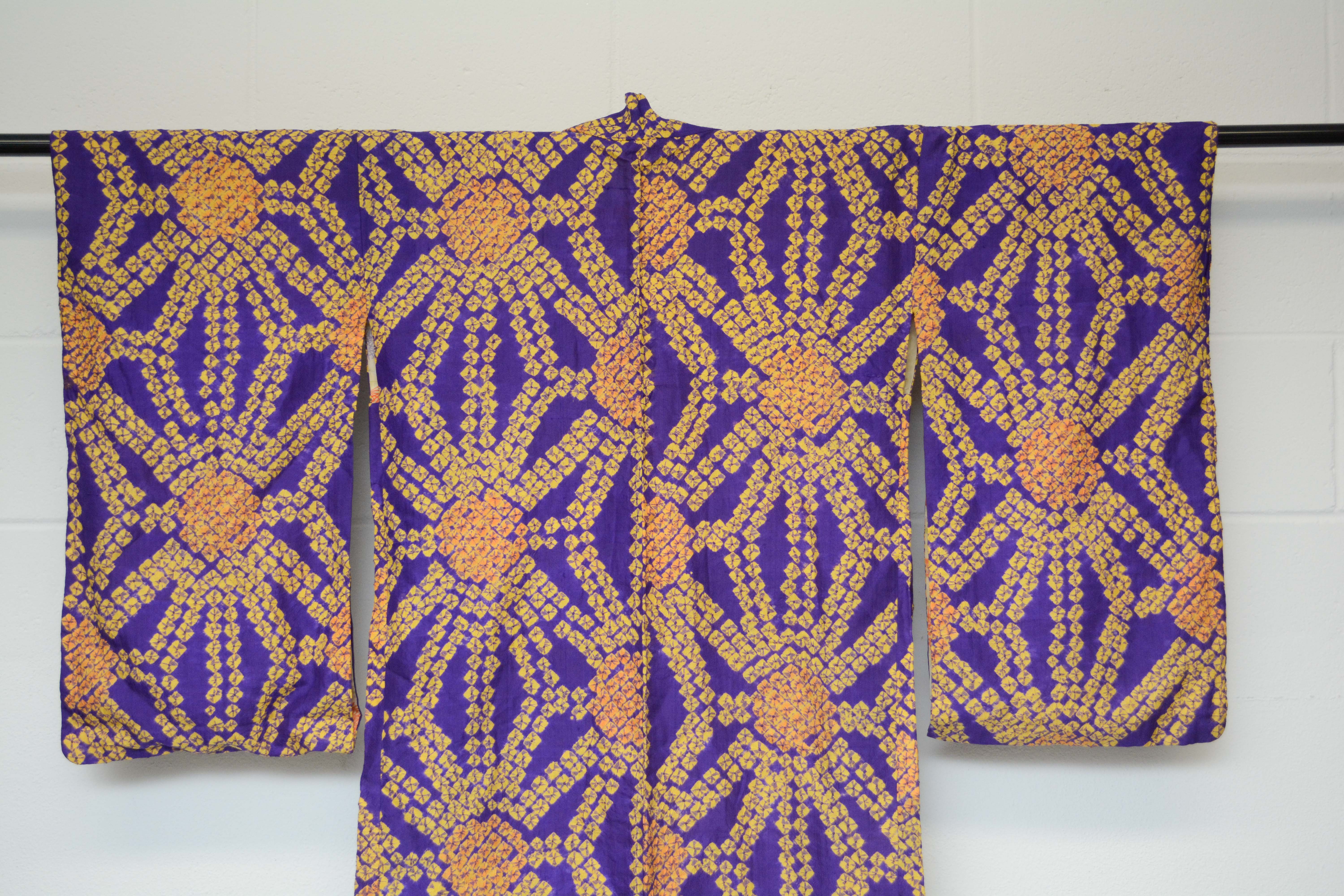 Circa 1925 Vintage Handwoven Silk Haori Jacket