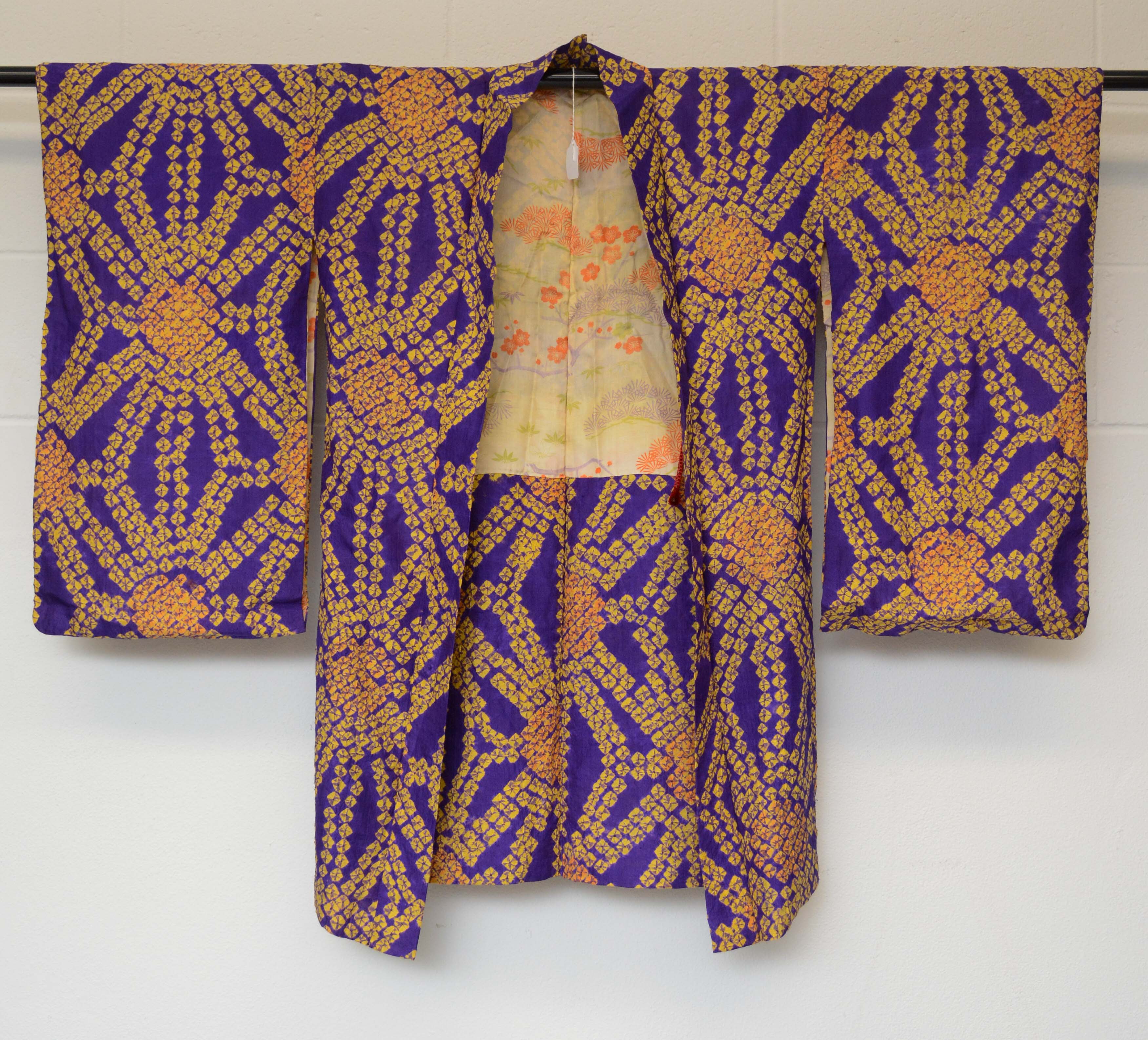 Circa 1925 Vintage Handwoven Silk Haori Jacket