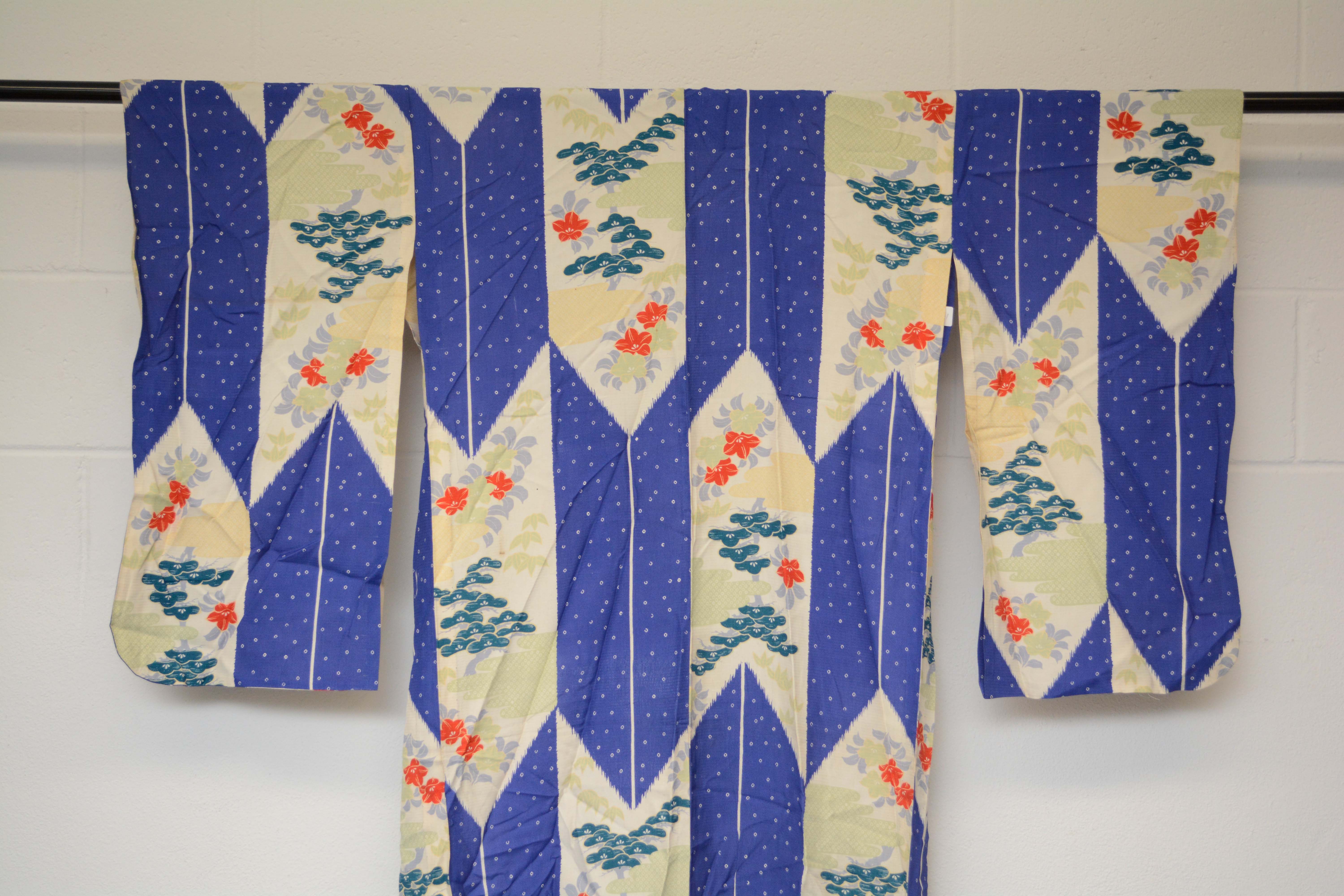 Circa 1900s Antique Handwoven Ro Silk Kofurisode Kimono