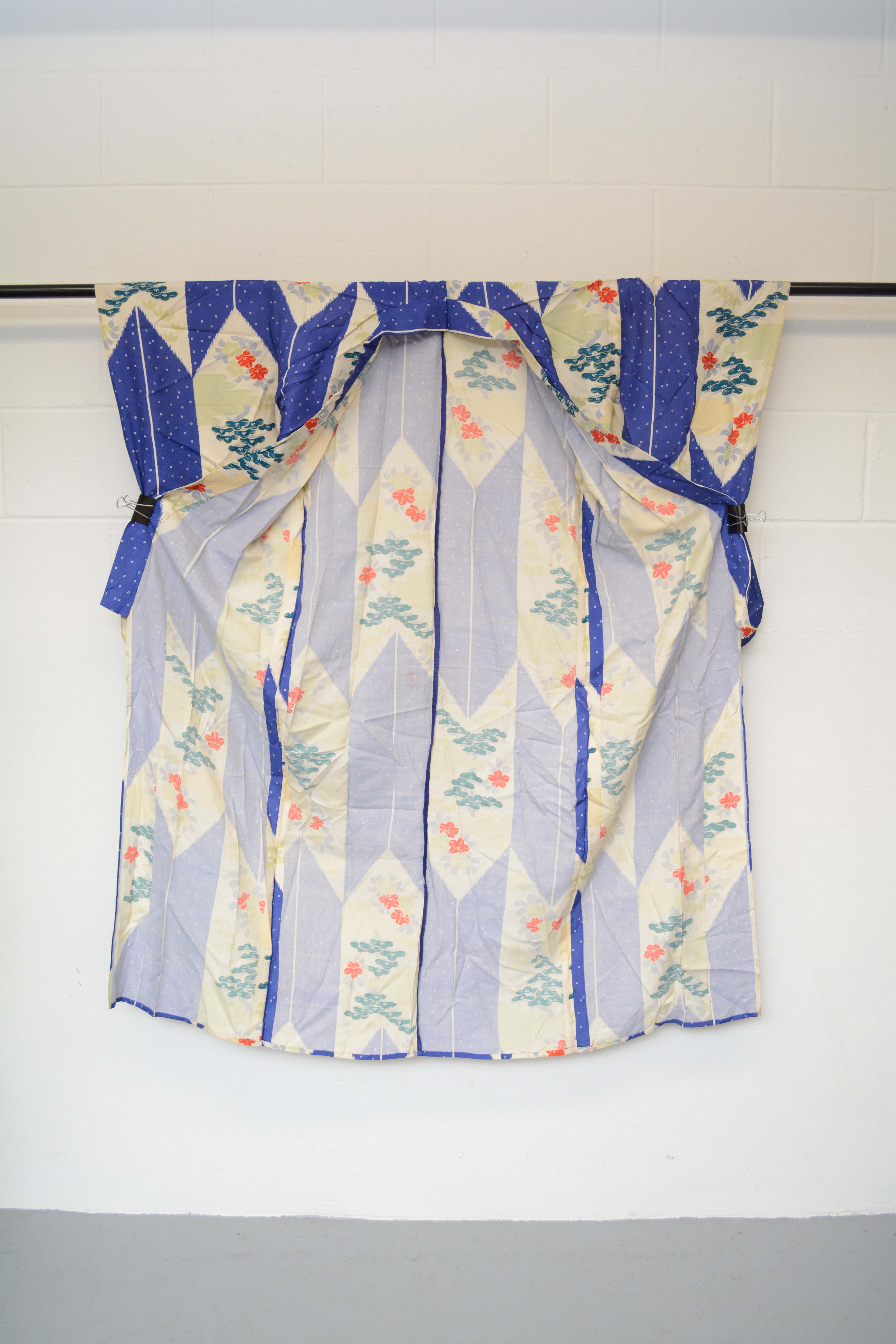 Circa 1900s Antique Handwoven Ro Silk Kofurisode Kimono