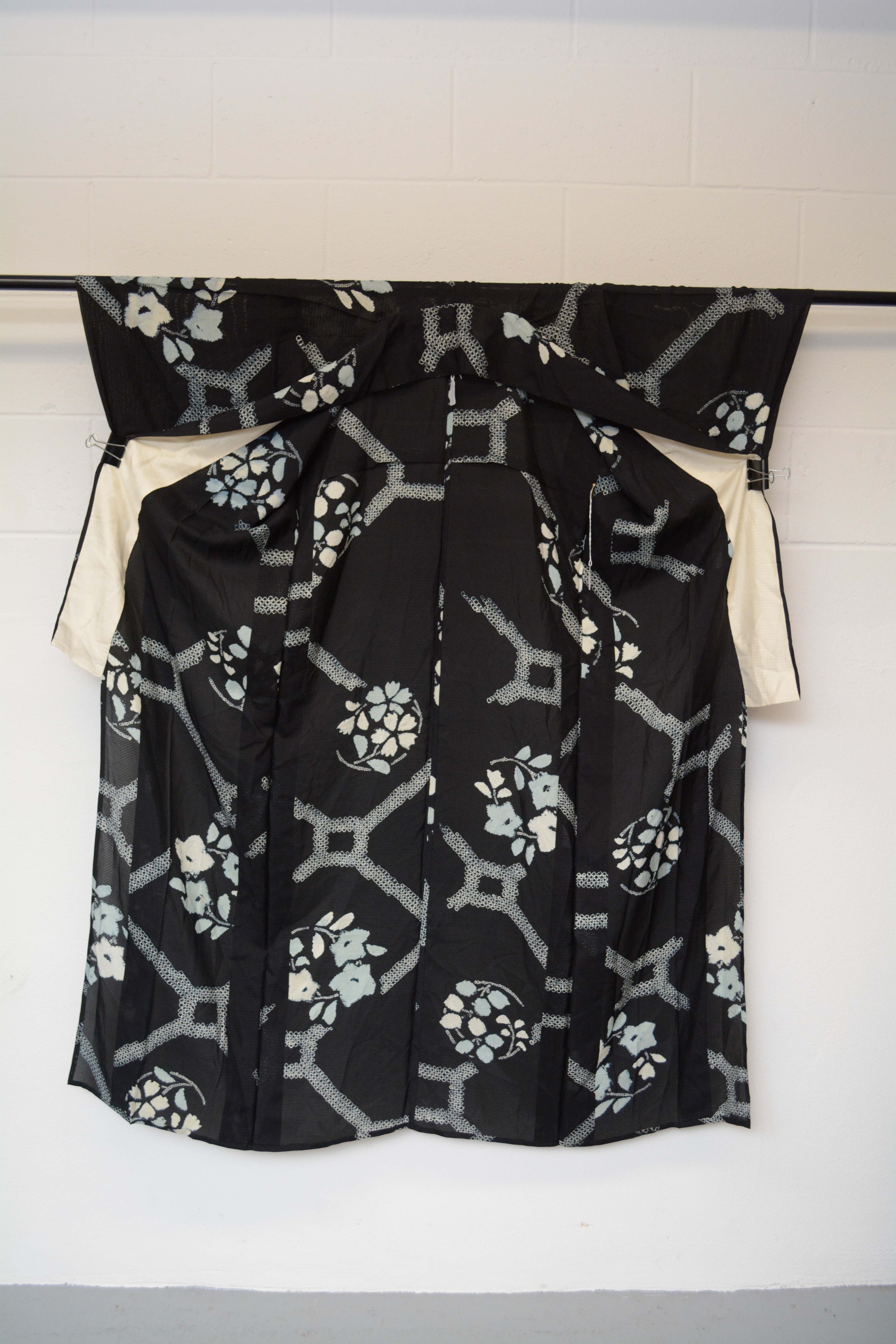 Circa 1900s Antique Handwoven Ro Silk Summer Kimono