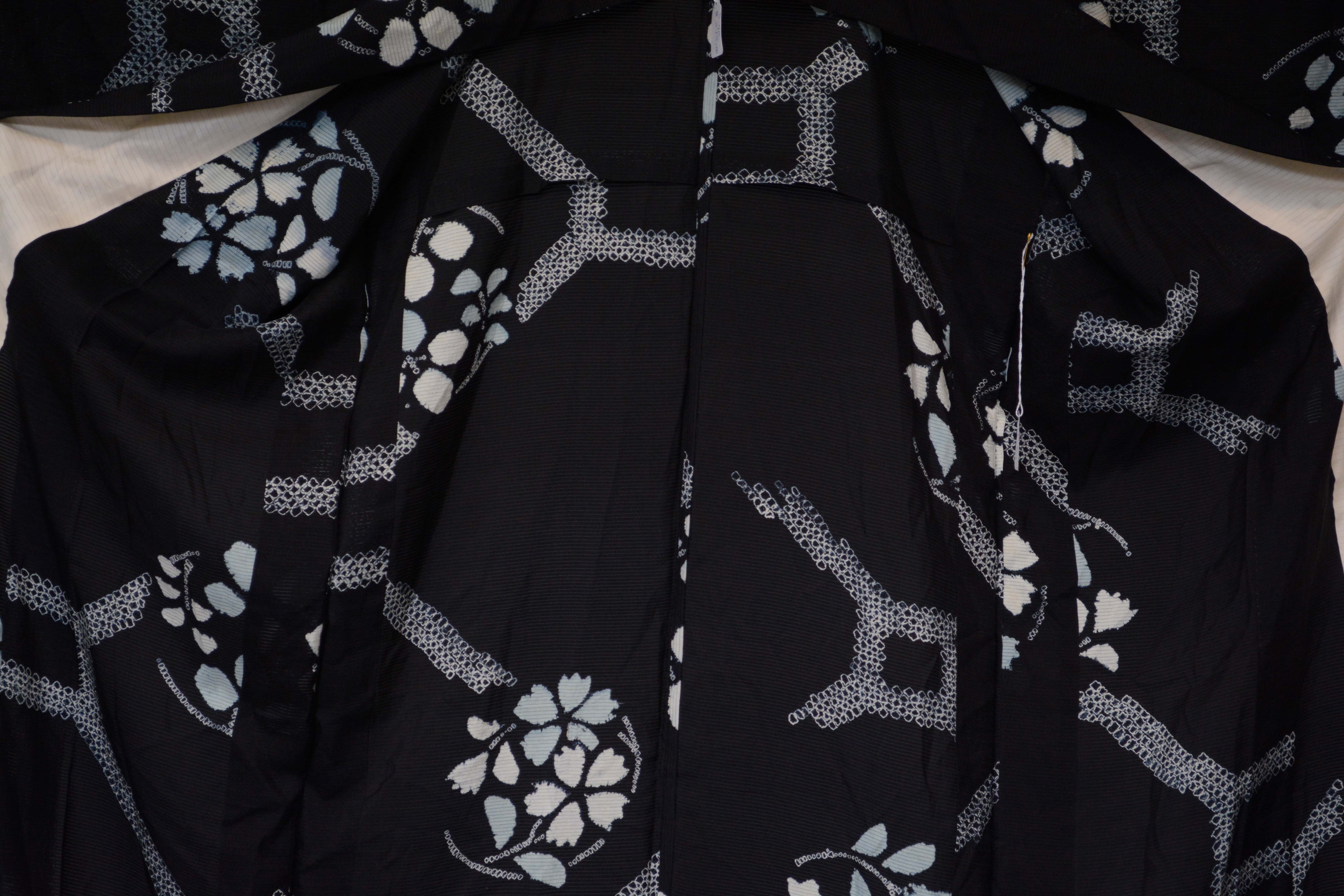 Circa 1900s Antique Handwoven Ro Silk Summer Kimono