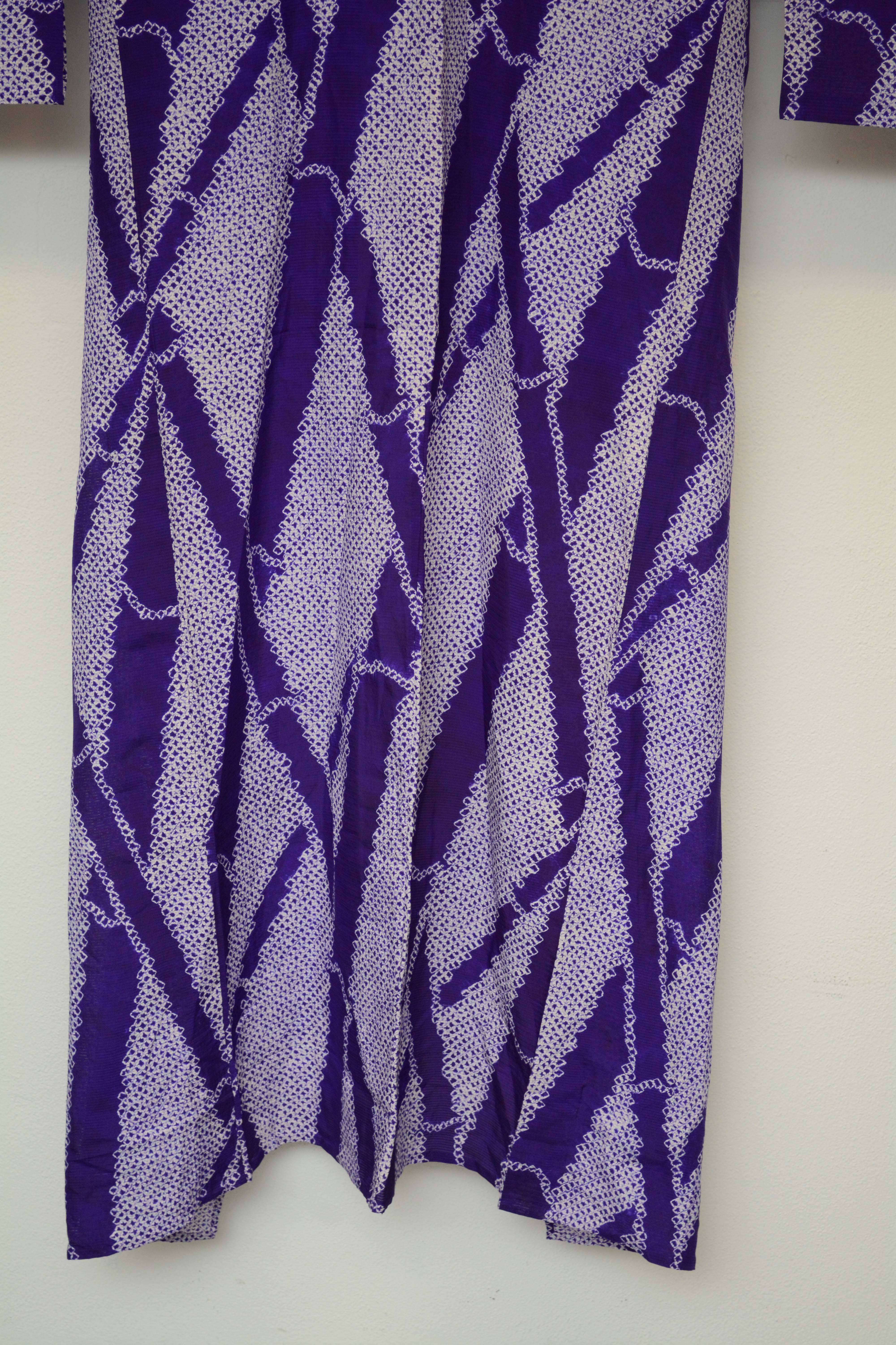 Circa 1910 Antique Handwoven Ro Silk Summer Kimono