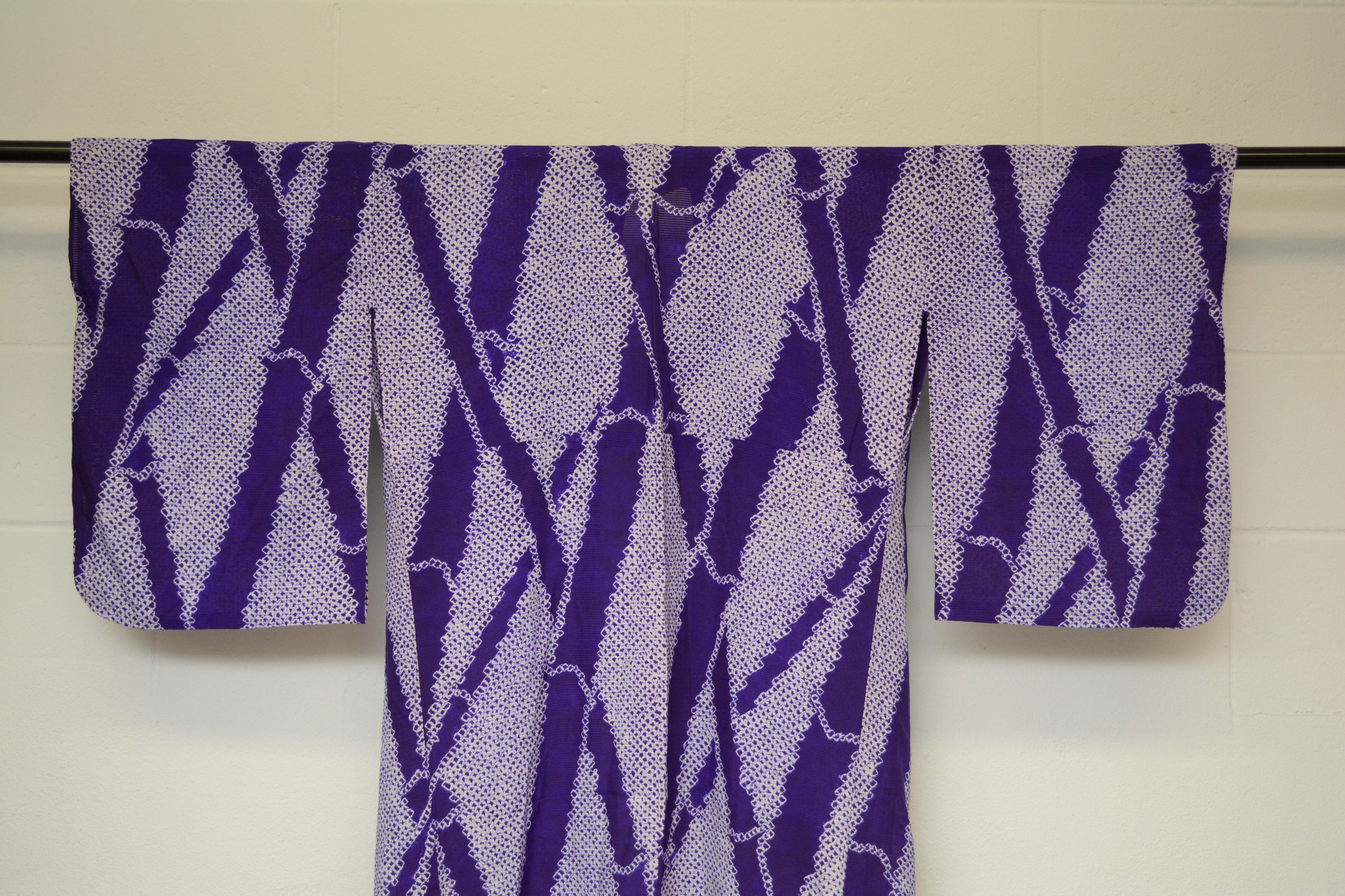 Circa 1910 Antique Handwoven Ro Silk Summer Kimono