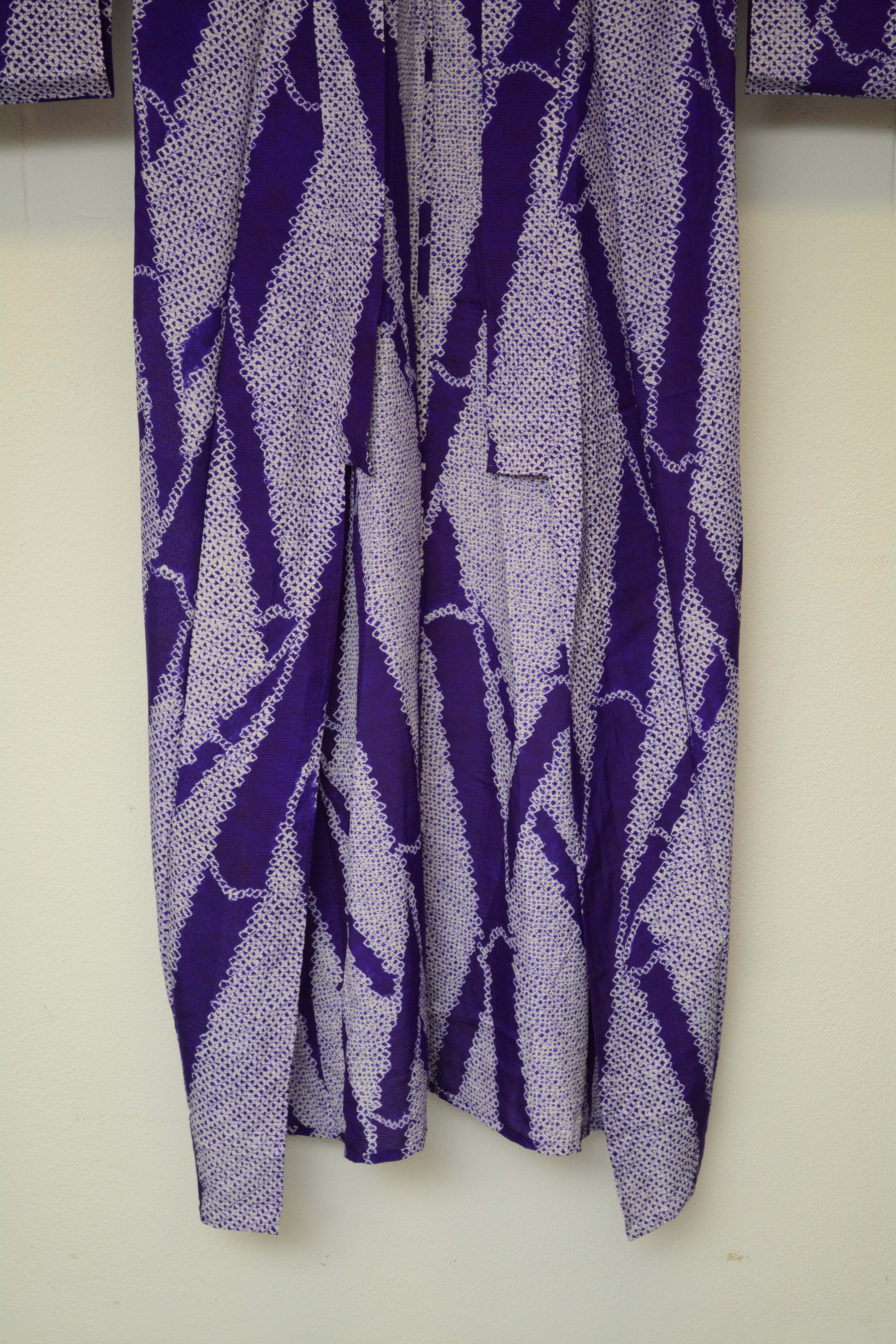 Circa 1910 Antique Handwoven Ro Silk Summer Kimono