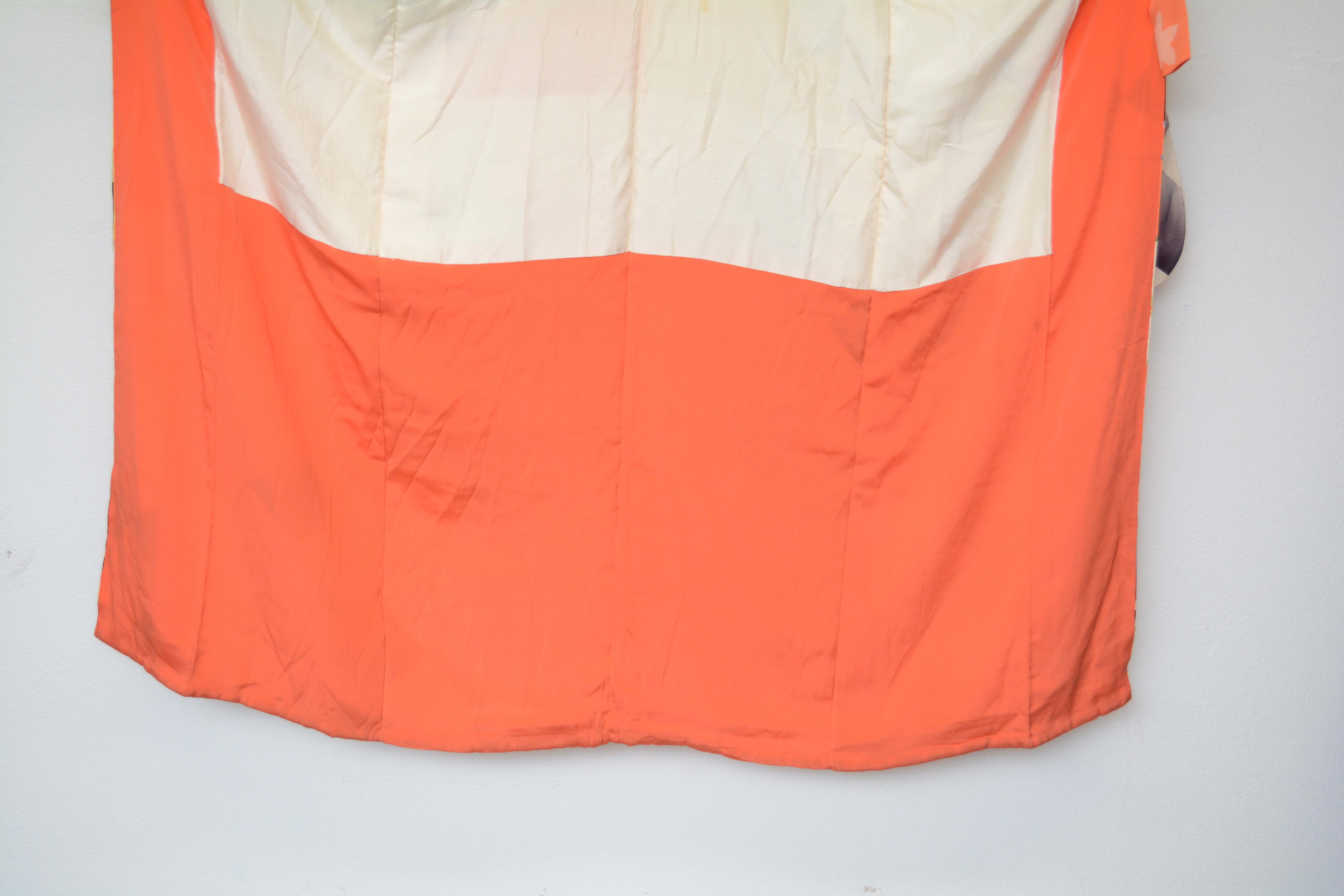 Circa 1920s Vintage Handwoven Silk Furisode Kimono