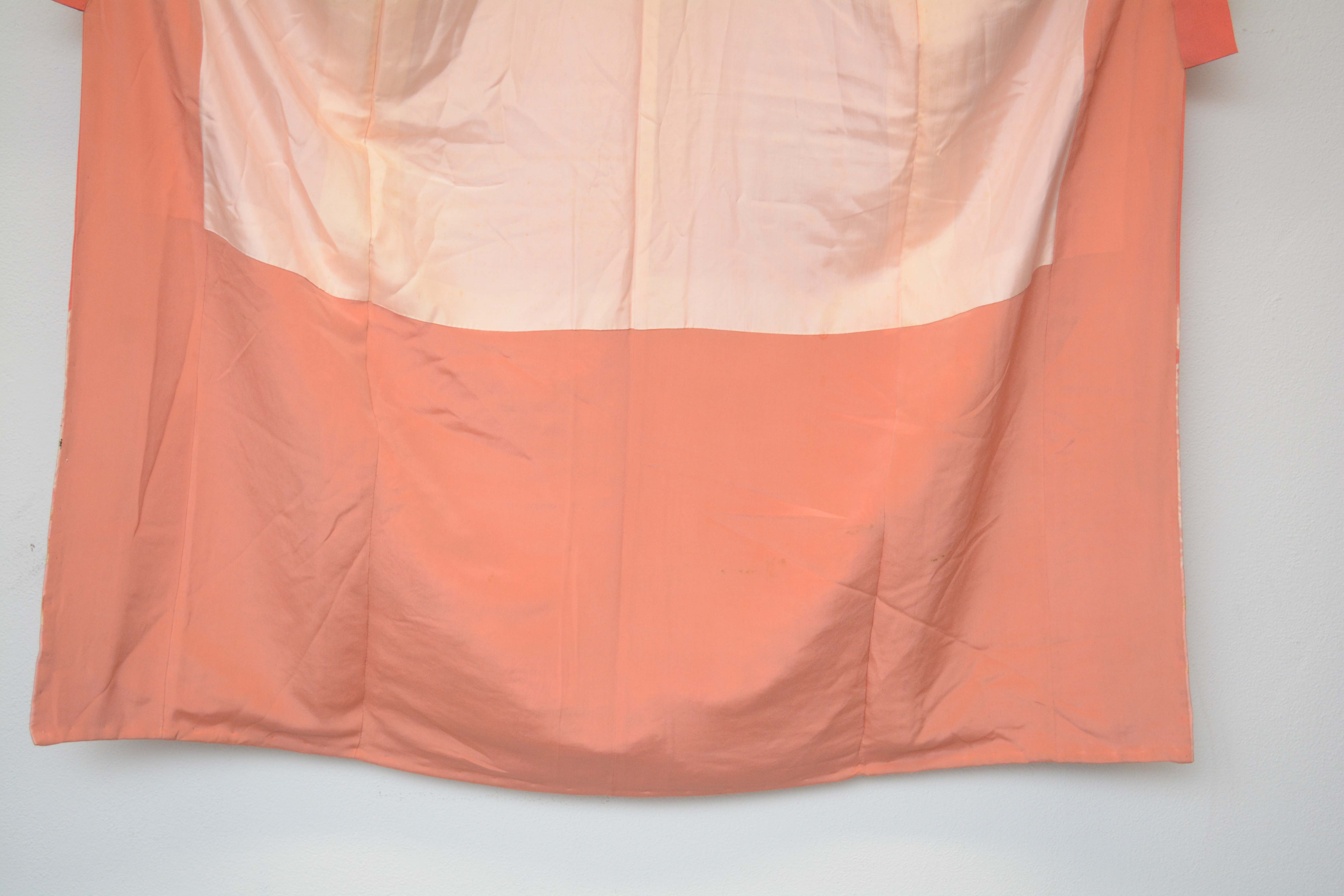 Circa 1930s Vintage Handwoven Omeshi Silk Kofurisode Kimono