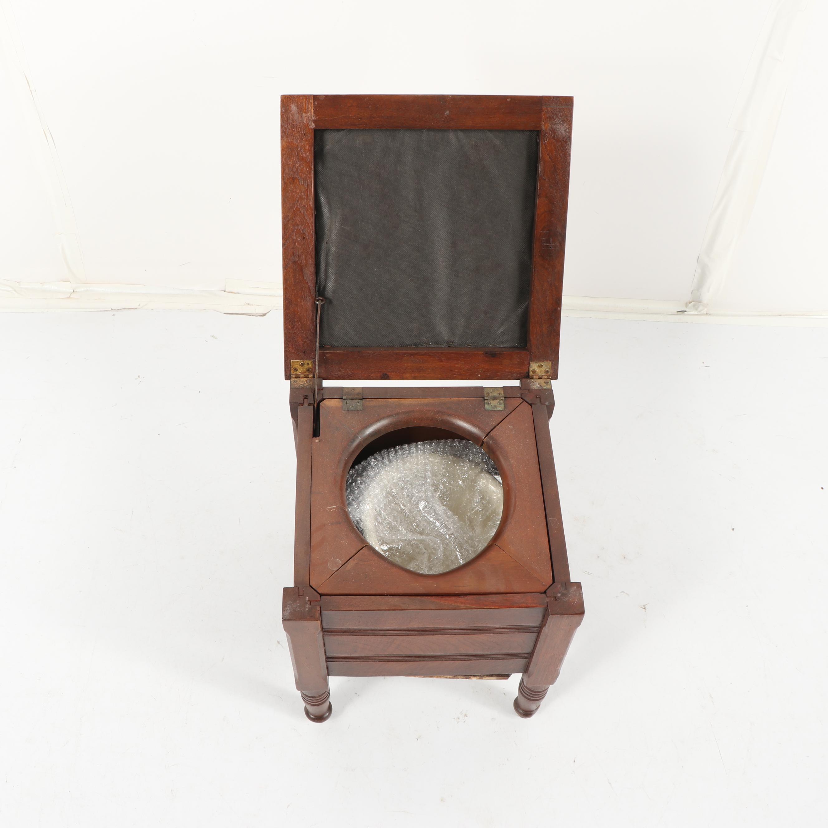 Oak Chamber Pot Stool, 20th Century