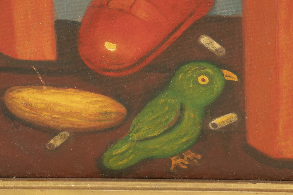 Copy Oil Painting after Fernando Botero "Man with a Guitar"