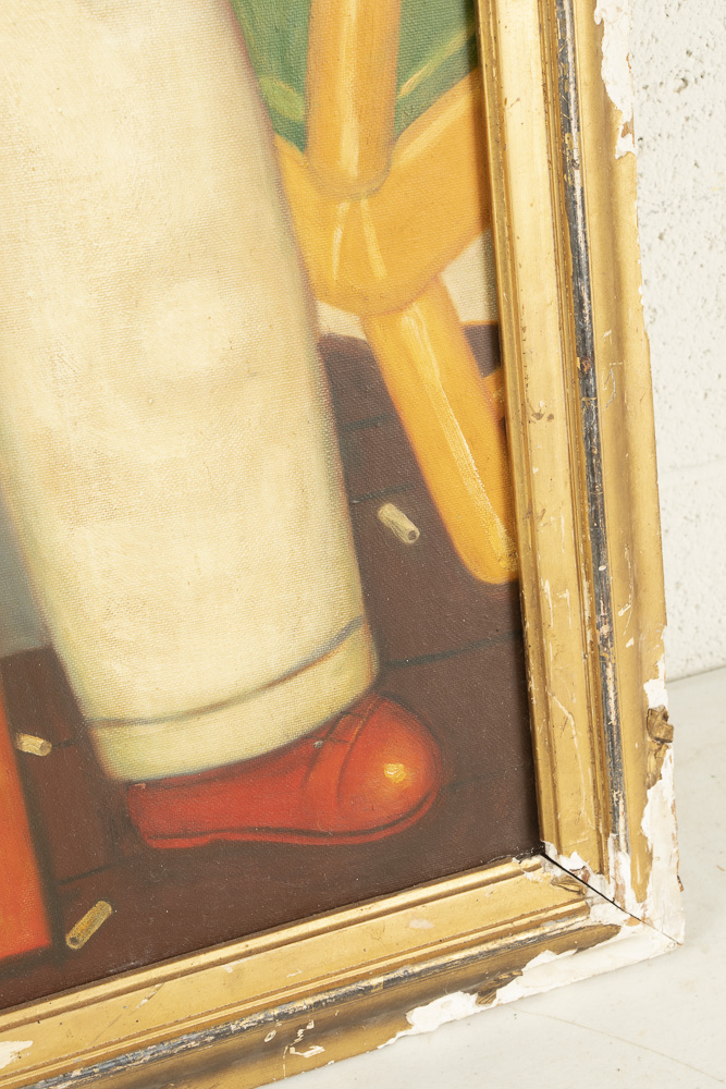 Copy Oil Painting after Fernando Botero "Man with a Guitar"